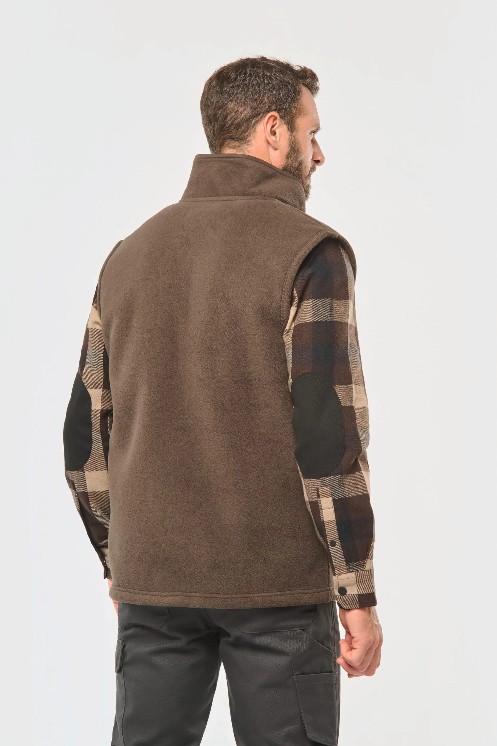 Chaleco polar con interior de sherpa unisex