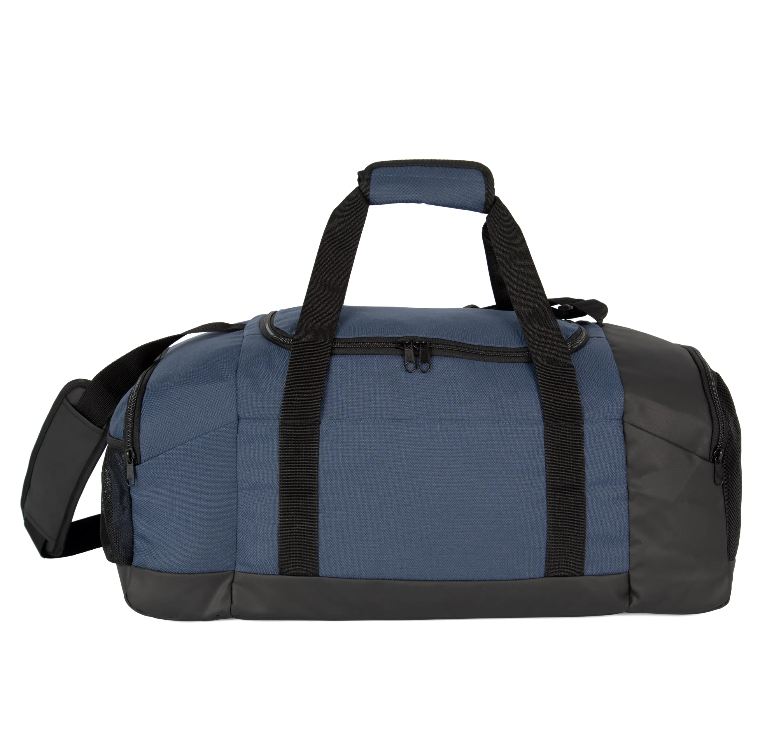 Bolsa de deporte en material reciclado con doble compartimento lateral