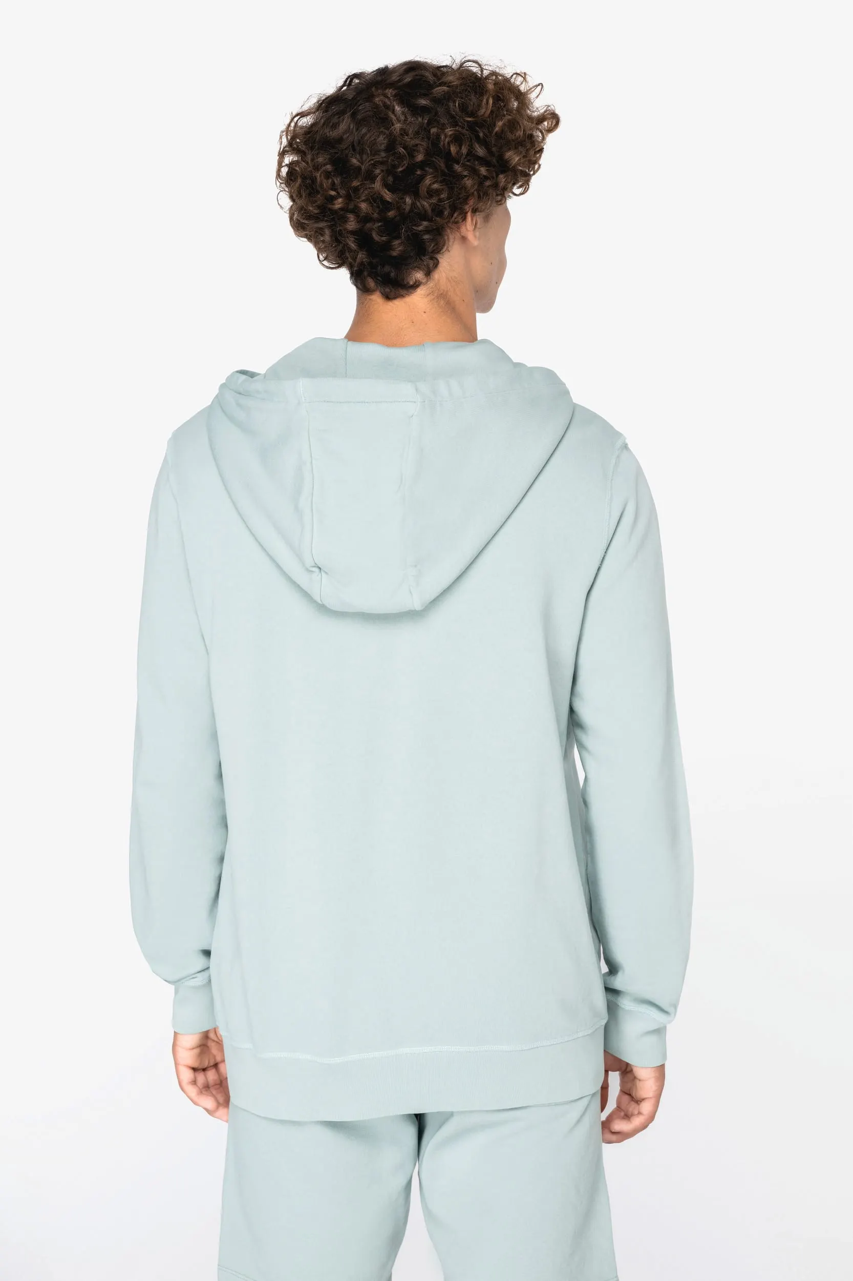 Sudadera ecorresponsable con cremallera y capucha French Terry unisex