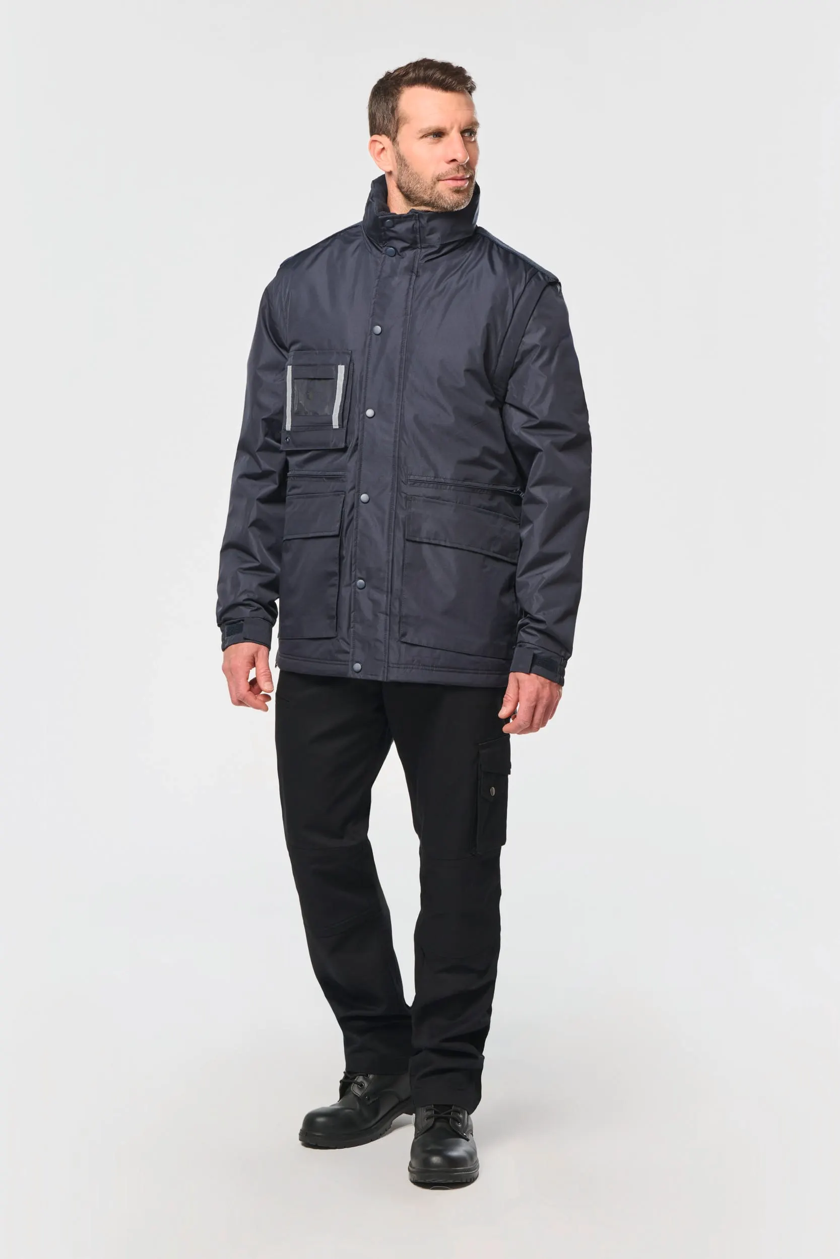 Parka workwear con mangas amovibles hombre