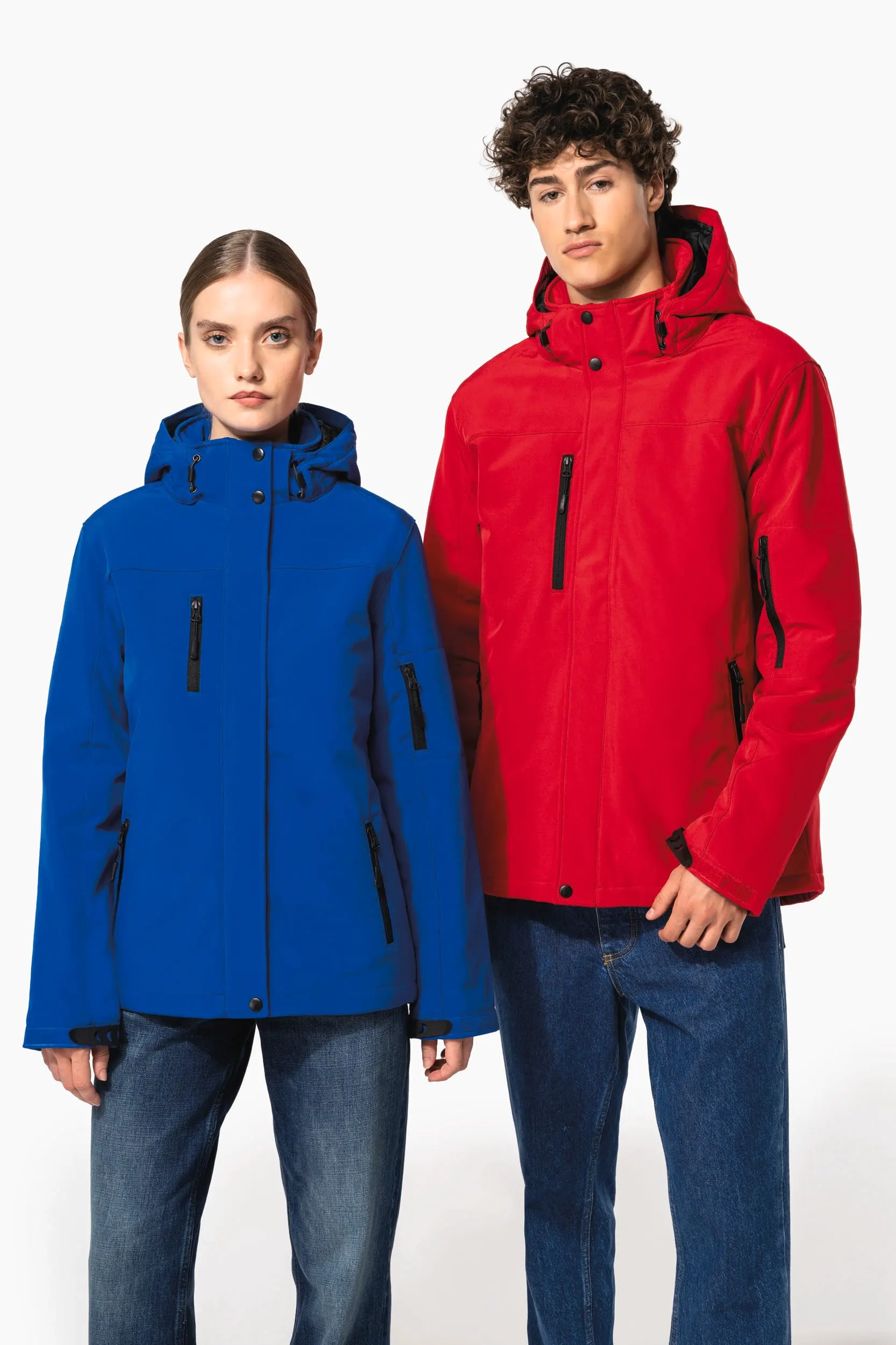 Parka softshell acolchada con capucha mujer