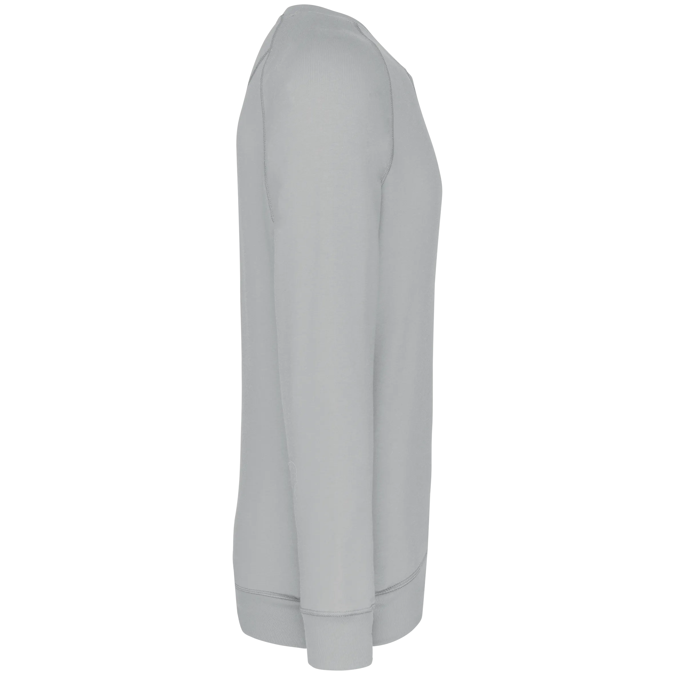 Sudadera algodón orgánico con cuello redondo y mangas raglán de hombre