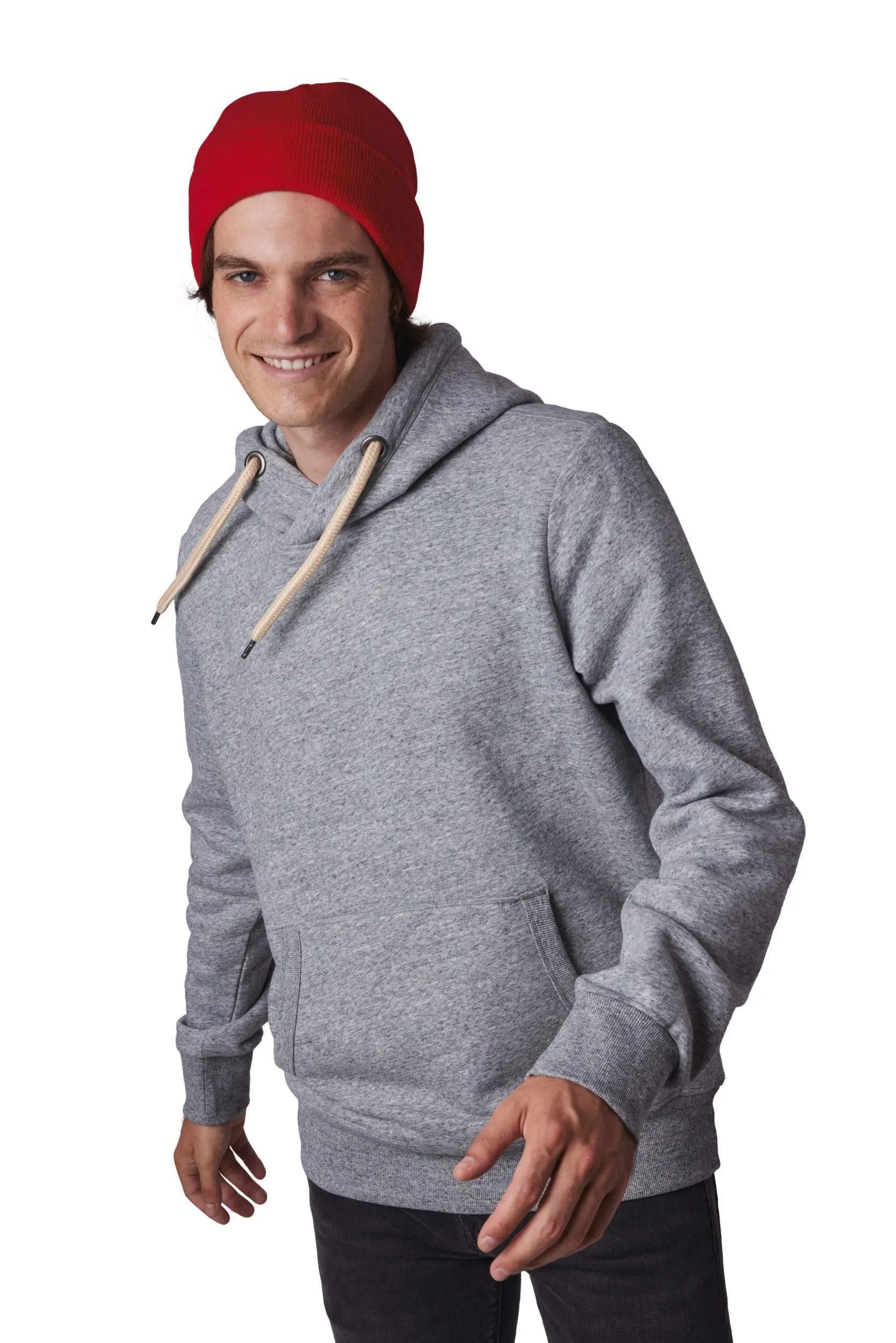 Gorro punto reciclado con dobladillo