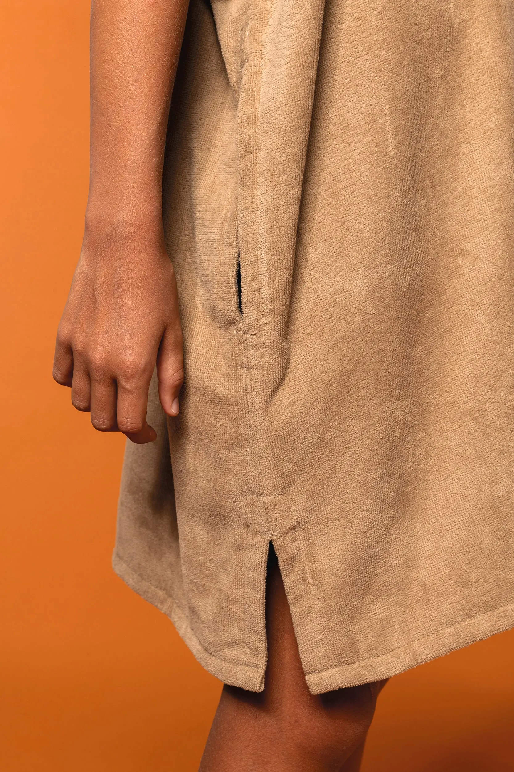 Poncho de rizo con capucha niño