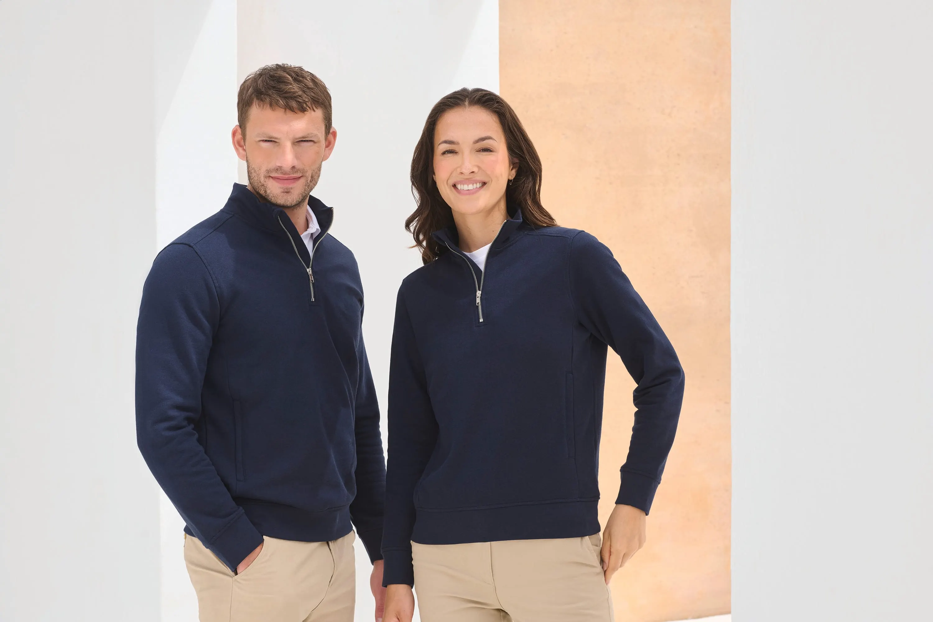 Sudadera 1/4 cremallera unisex