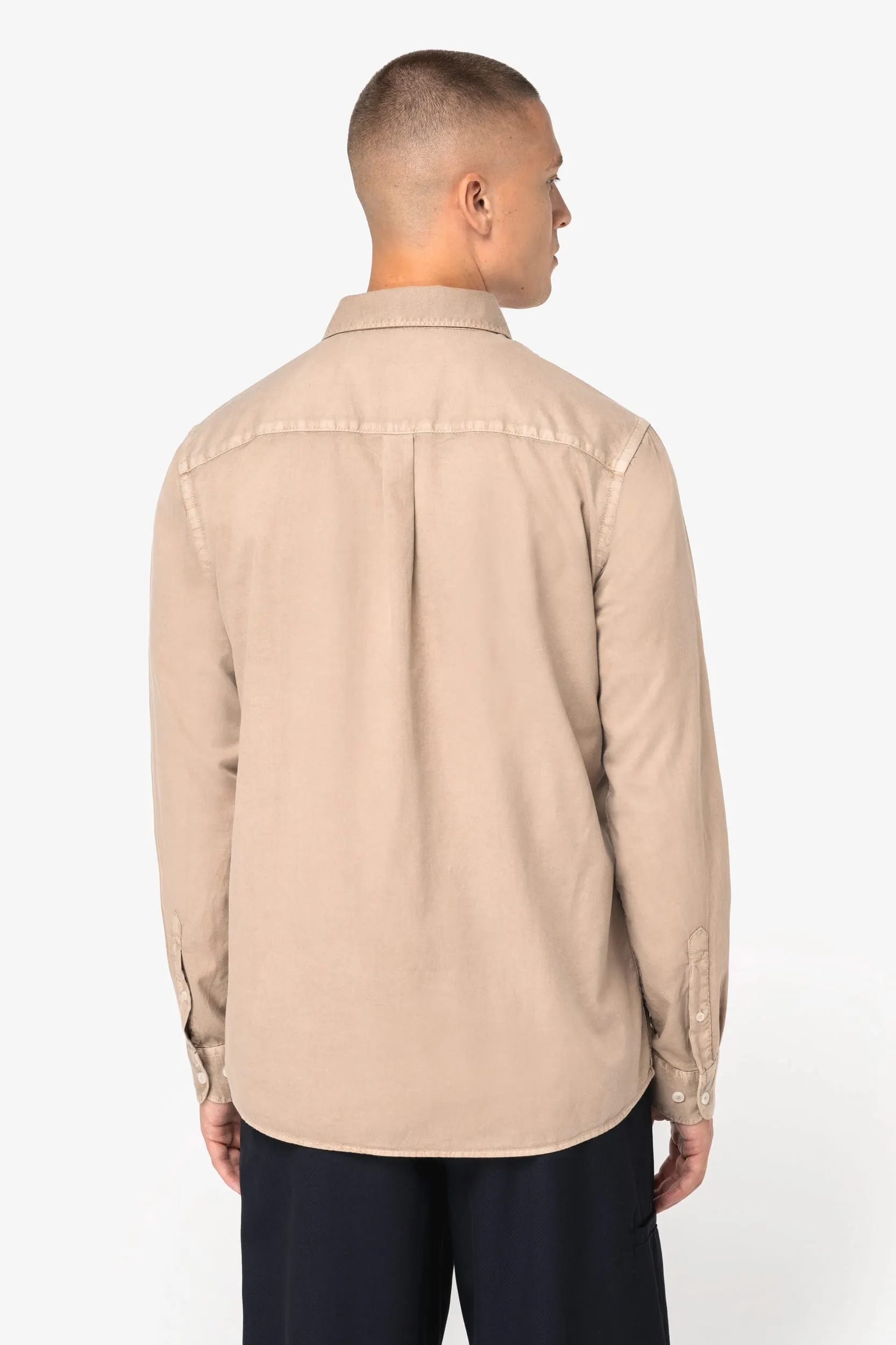 Camisa ecorresponsable efecto lavado hombre
