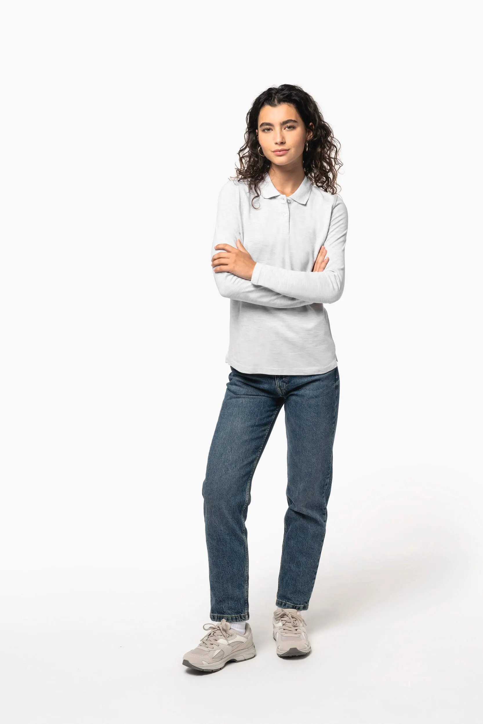 Polo manga larga mujer