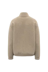 Sudadera de sherpa con 1/4 de cremallera y hombros caídos unisex