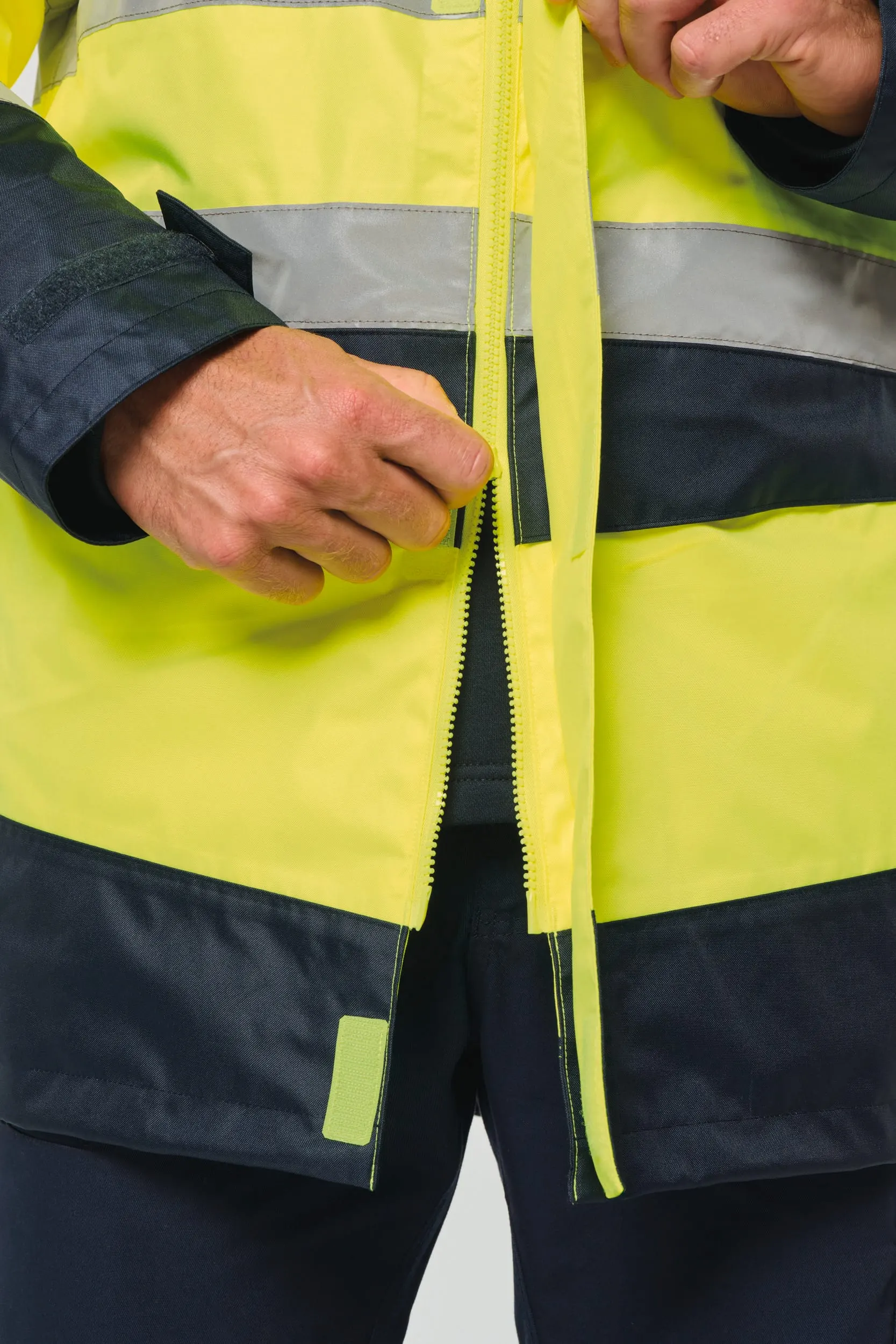 Parka de seguridad reciclada 4 en 1 unisex