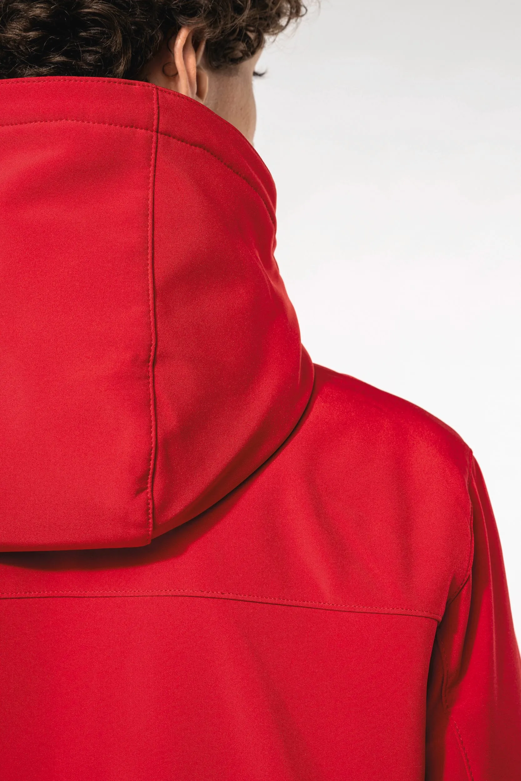 Parka softshell acolchada con capucha hombre
