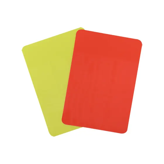 SET TARJETA ÁRBITRO COLOR ROJA /AMARILLA