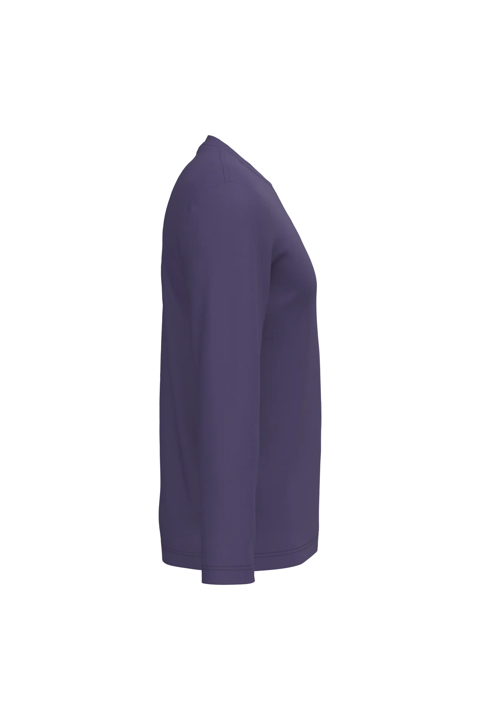 Camiseta maga larga y cuello redondo hombre