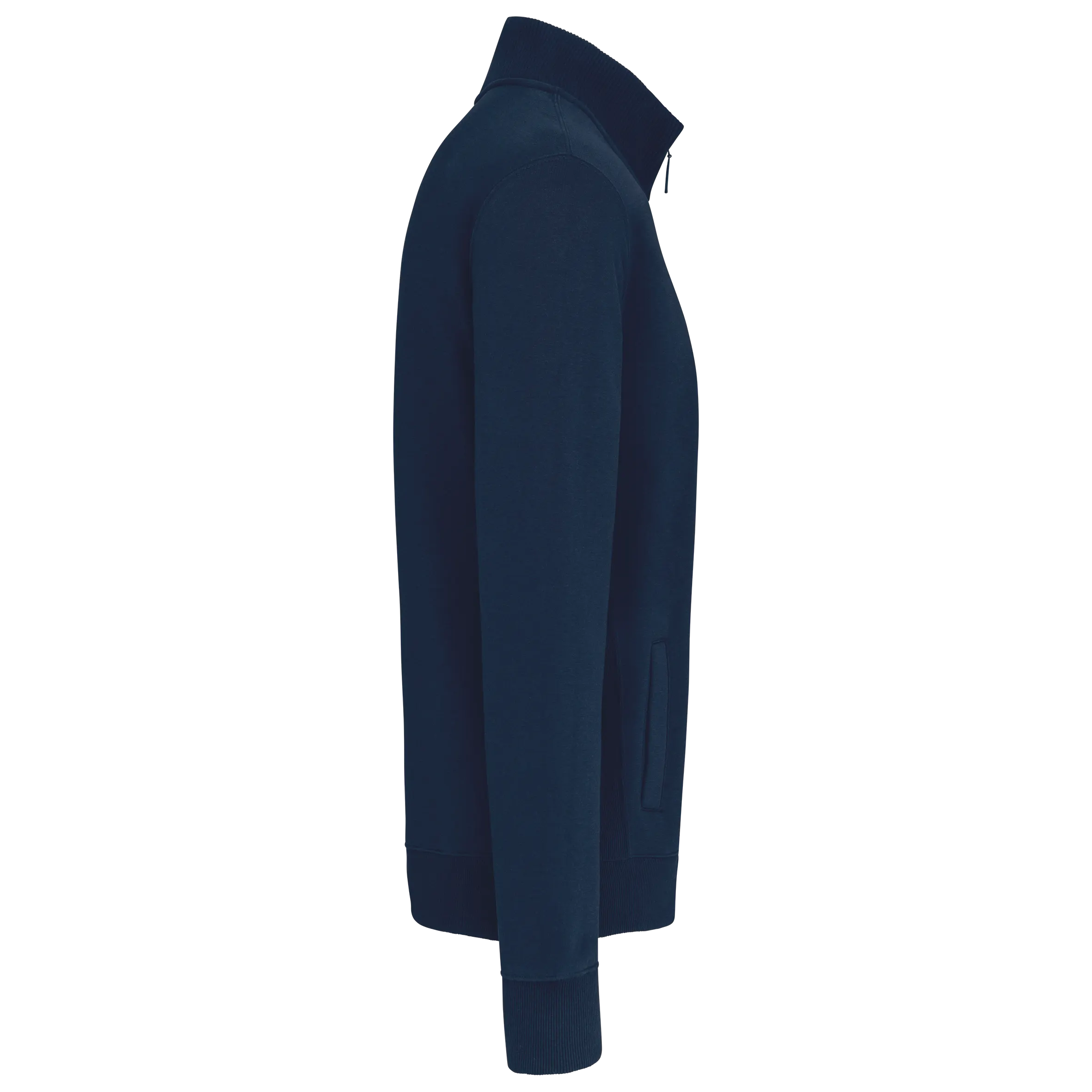 Chaqueta de felpa con cremallera hombre