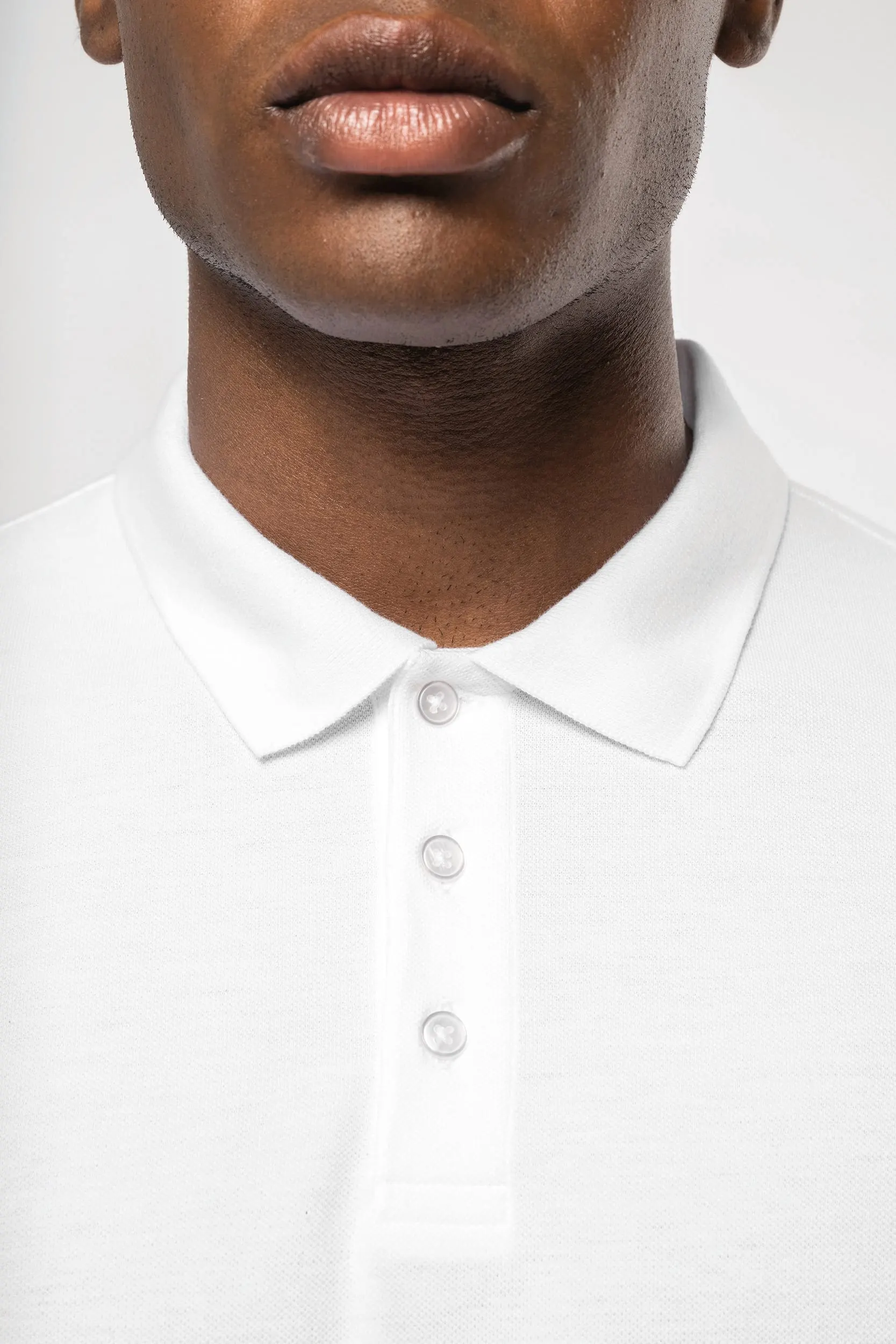 Polo de punto piqué manga corta hombre