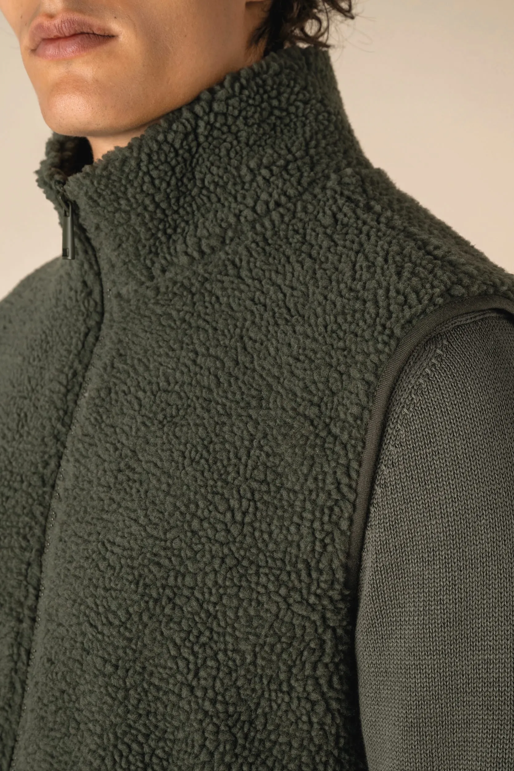 Chaleco de sherpa hombre<br/>