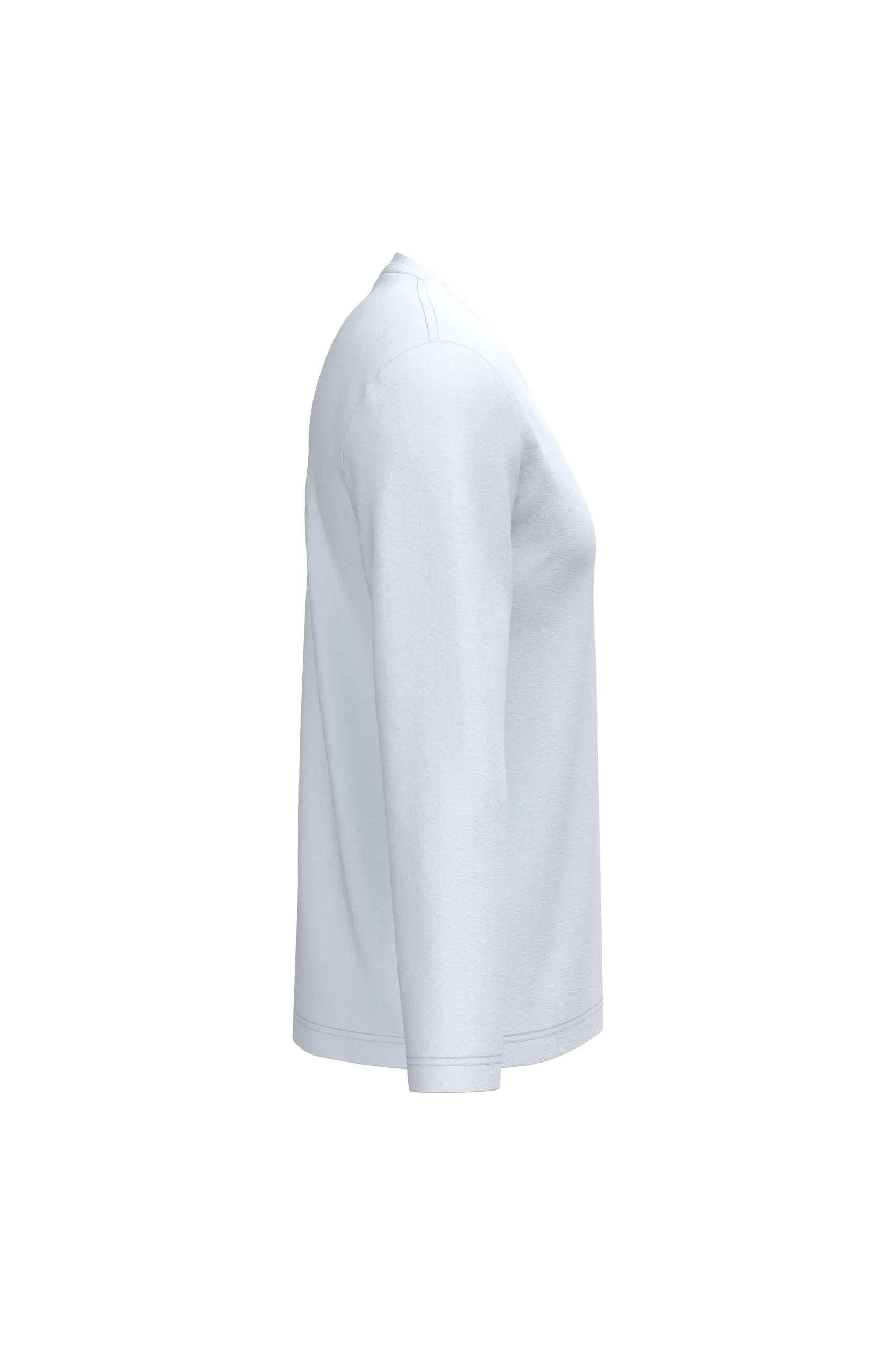 Camiseta manga larga y cuello de pico hombre