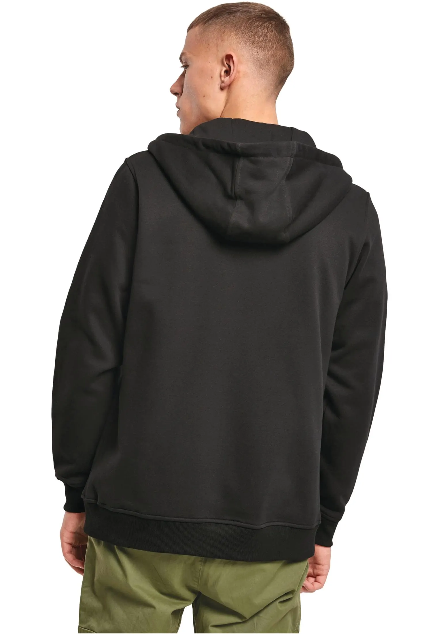 Sudadera con capucha y cremallera de tejido grueso