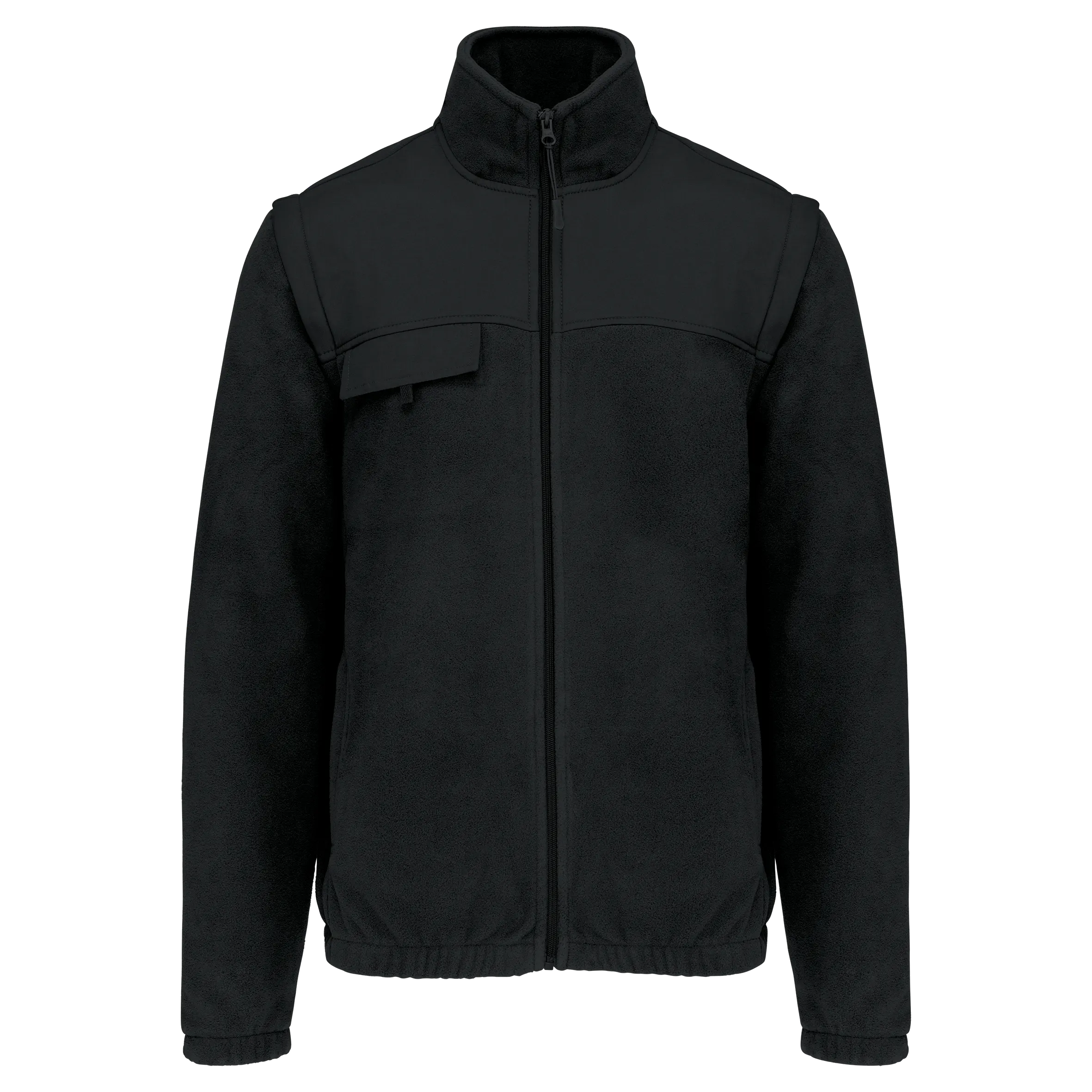 Chaqueta polar con mangas amovibles hombre