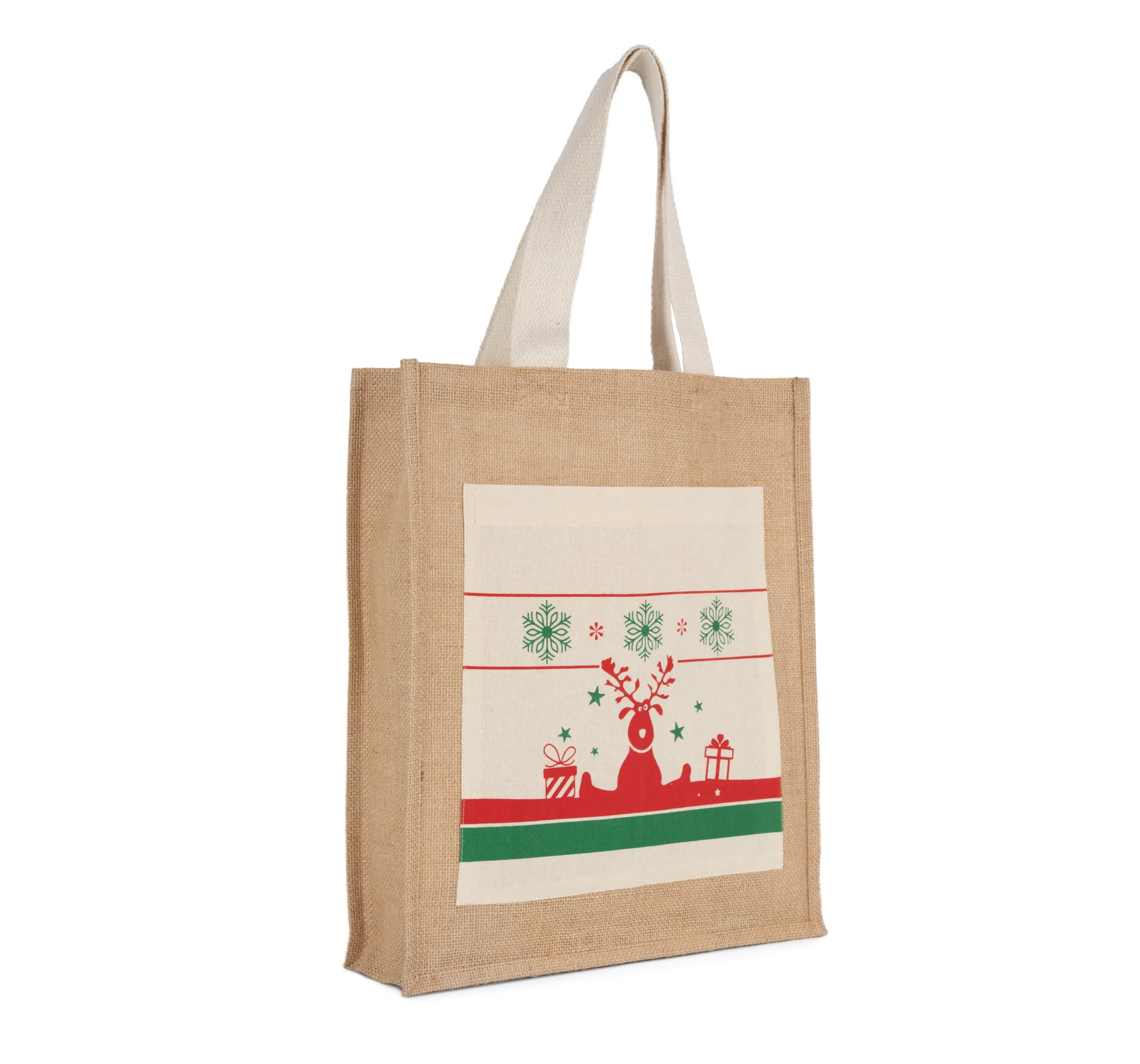 Bolsa shopper con motivos navideños