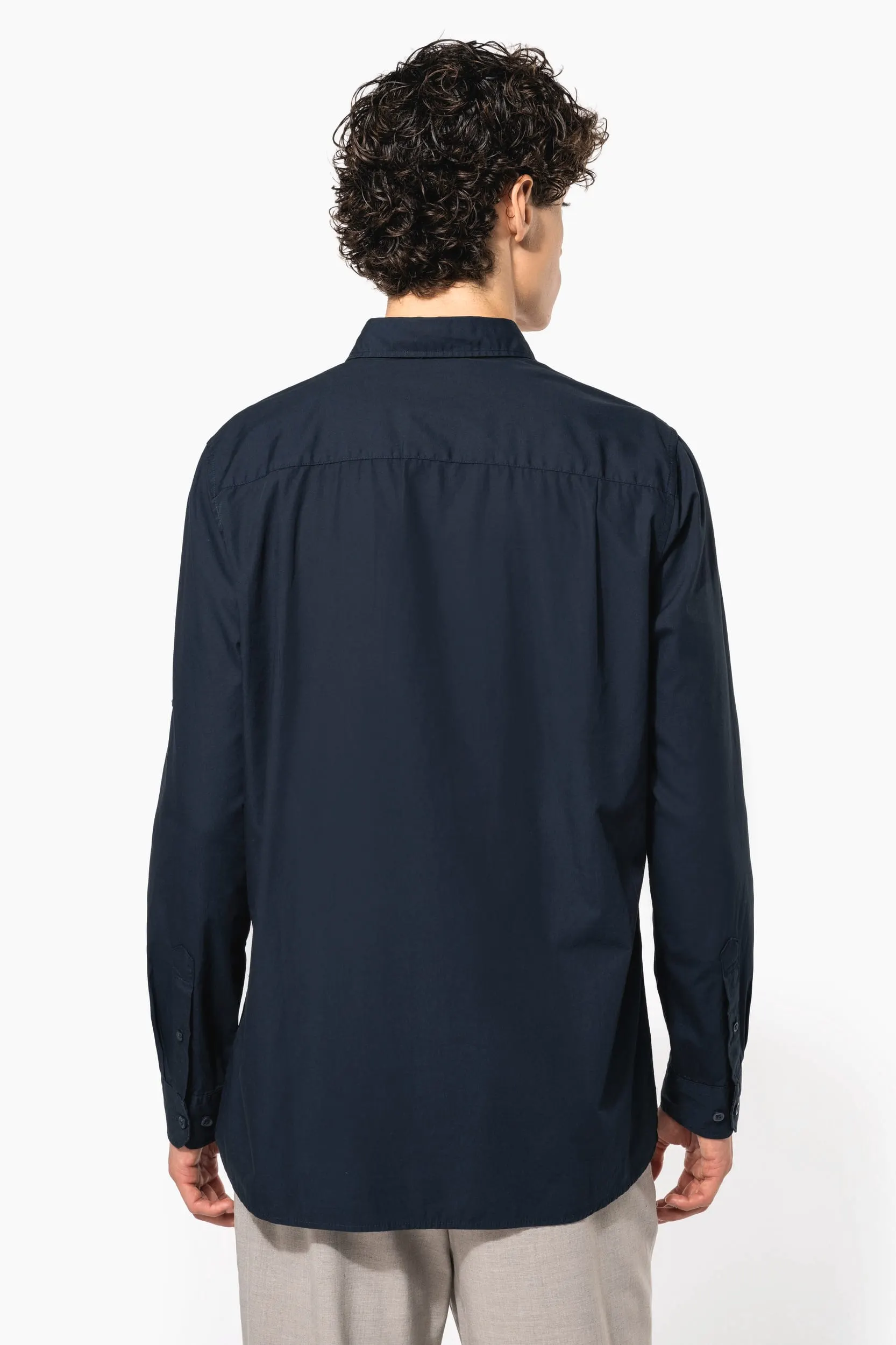 Camisa Safari manga larga hombre