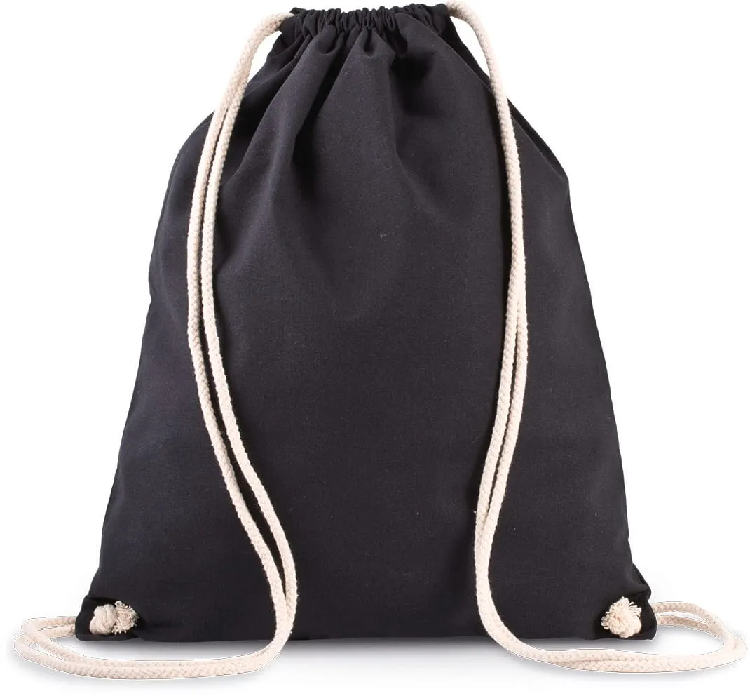 Mochila de algodón orgánico con cordones