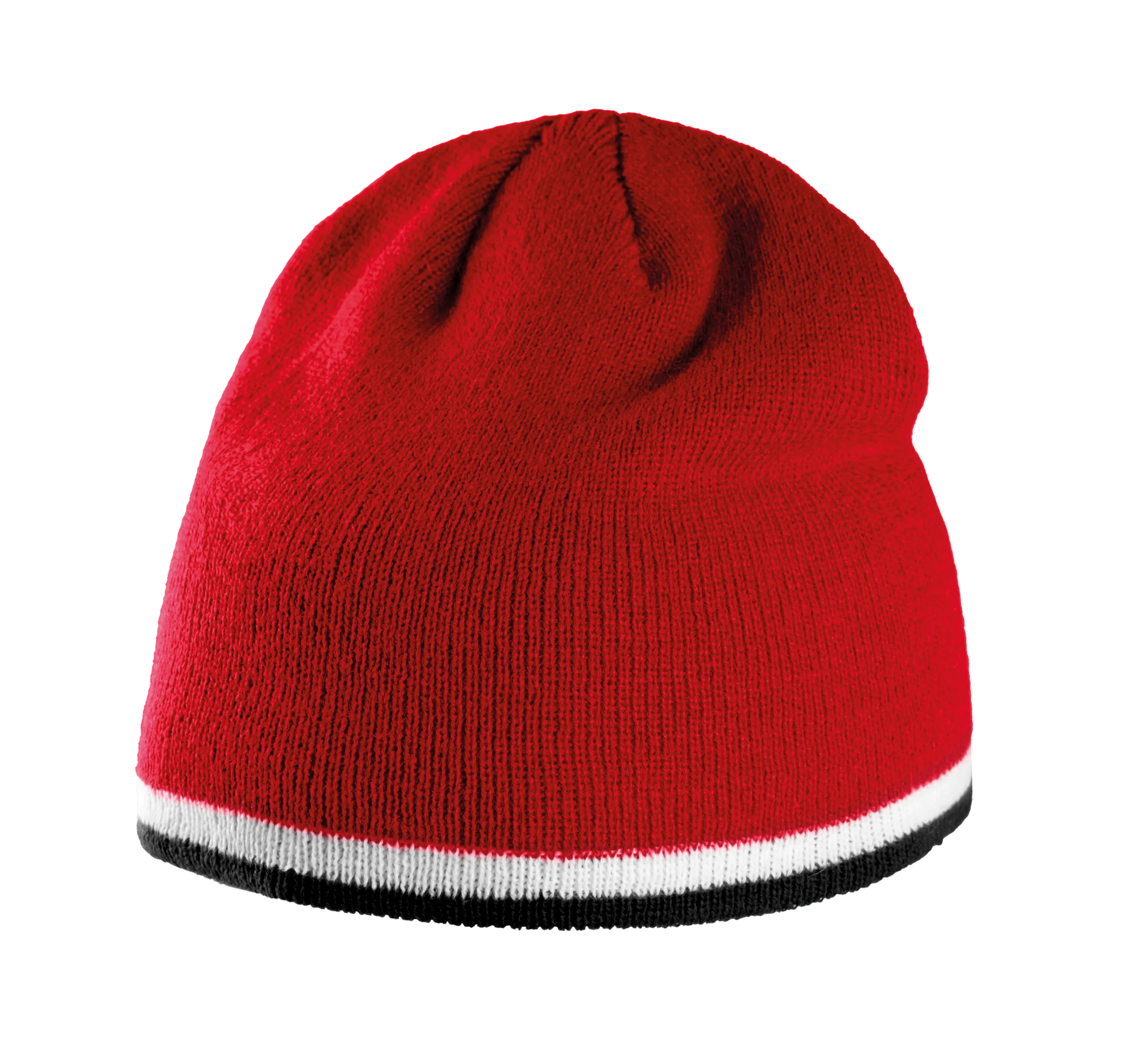 Gorro con tira bicolor contrastada