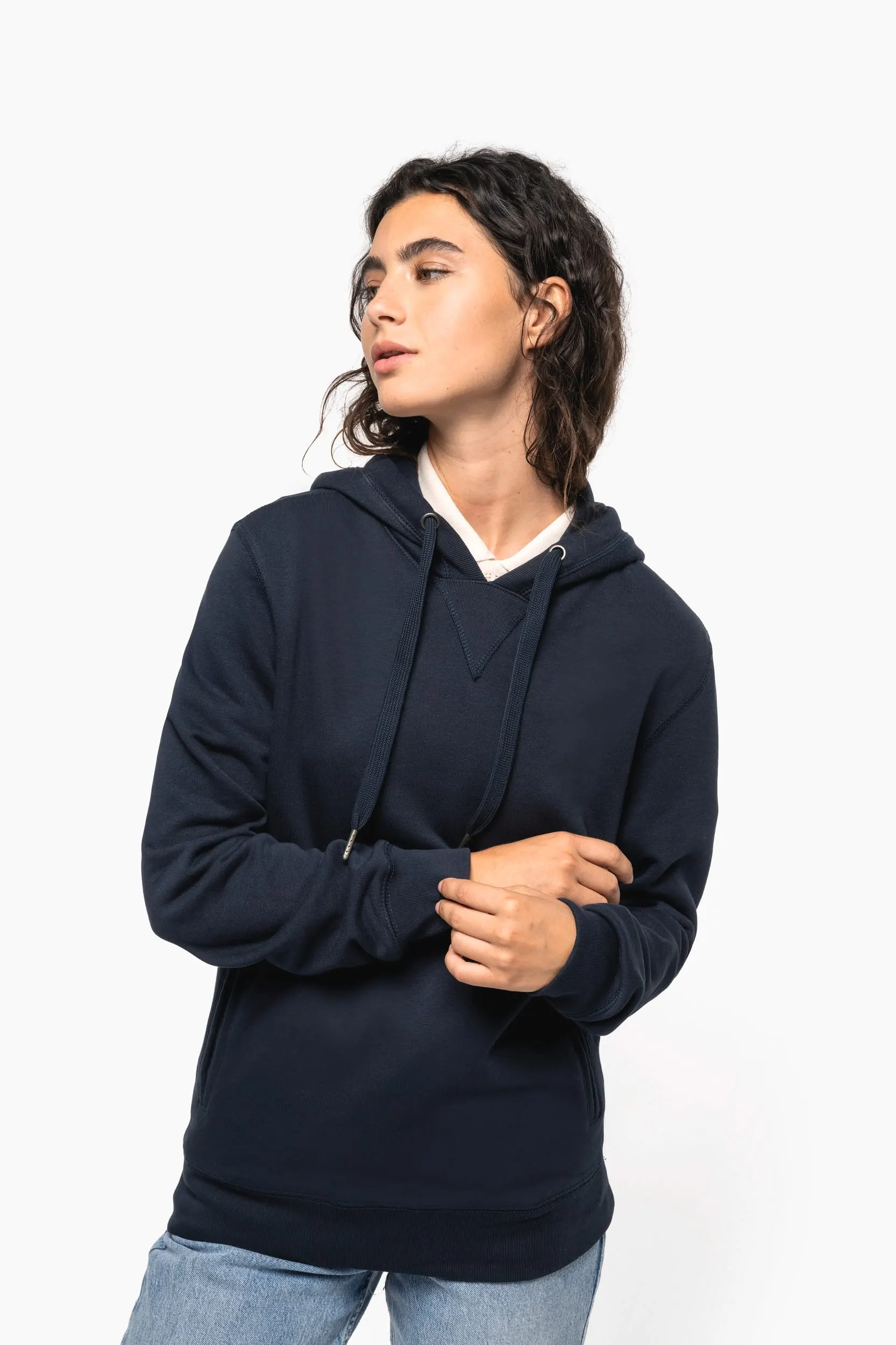 Sudadera ecorresponsable french terry capucha - Unisex