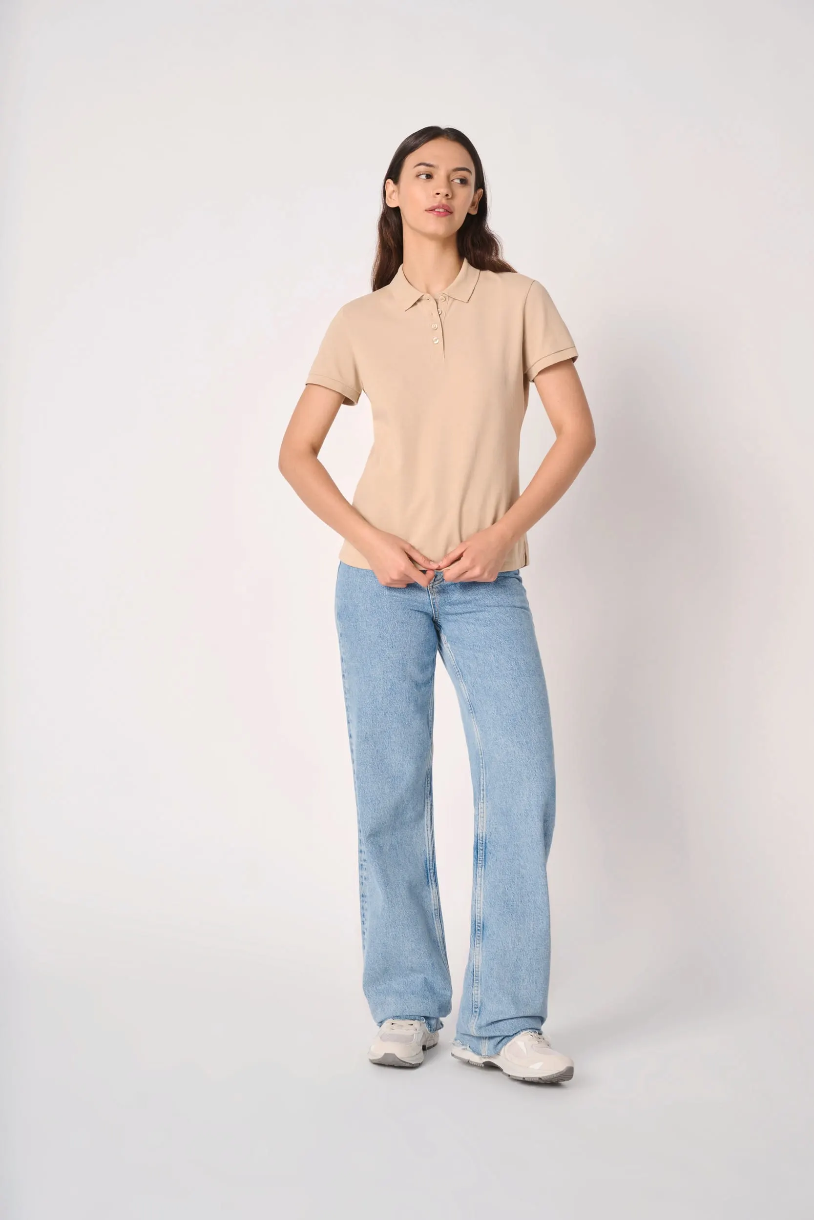 Polo punto piqué mujer