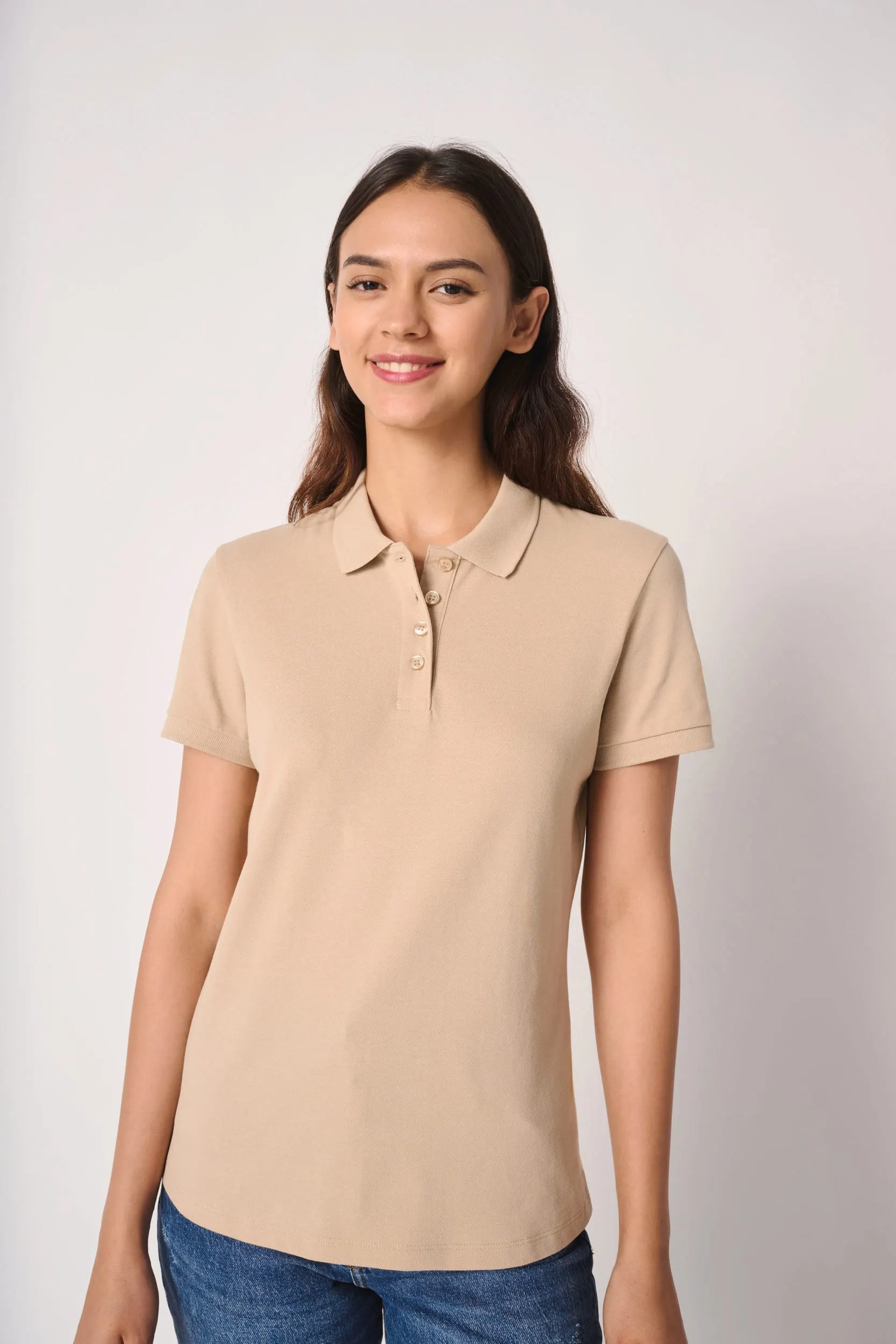 Polo punto piqué mujer