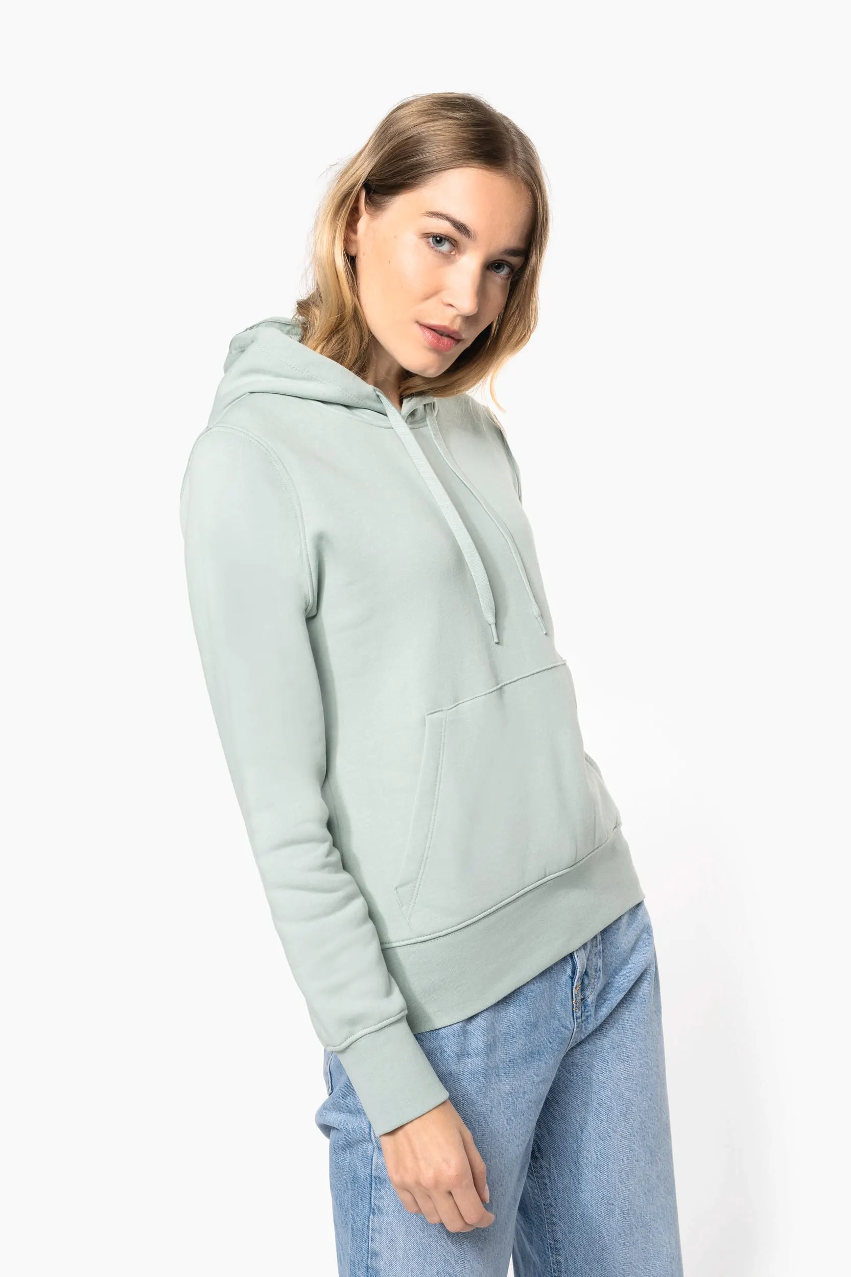 Sudadera capucha ecorresponsable mujer