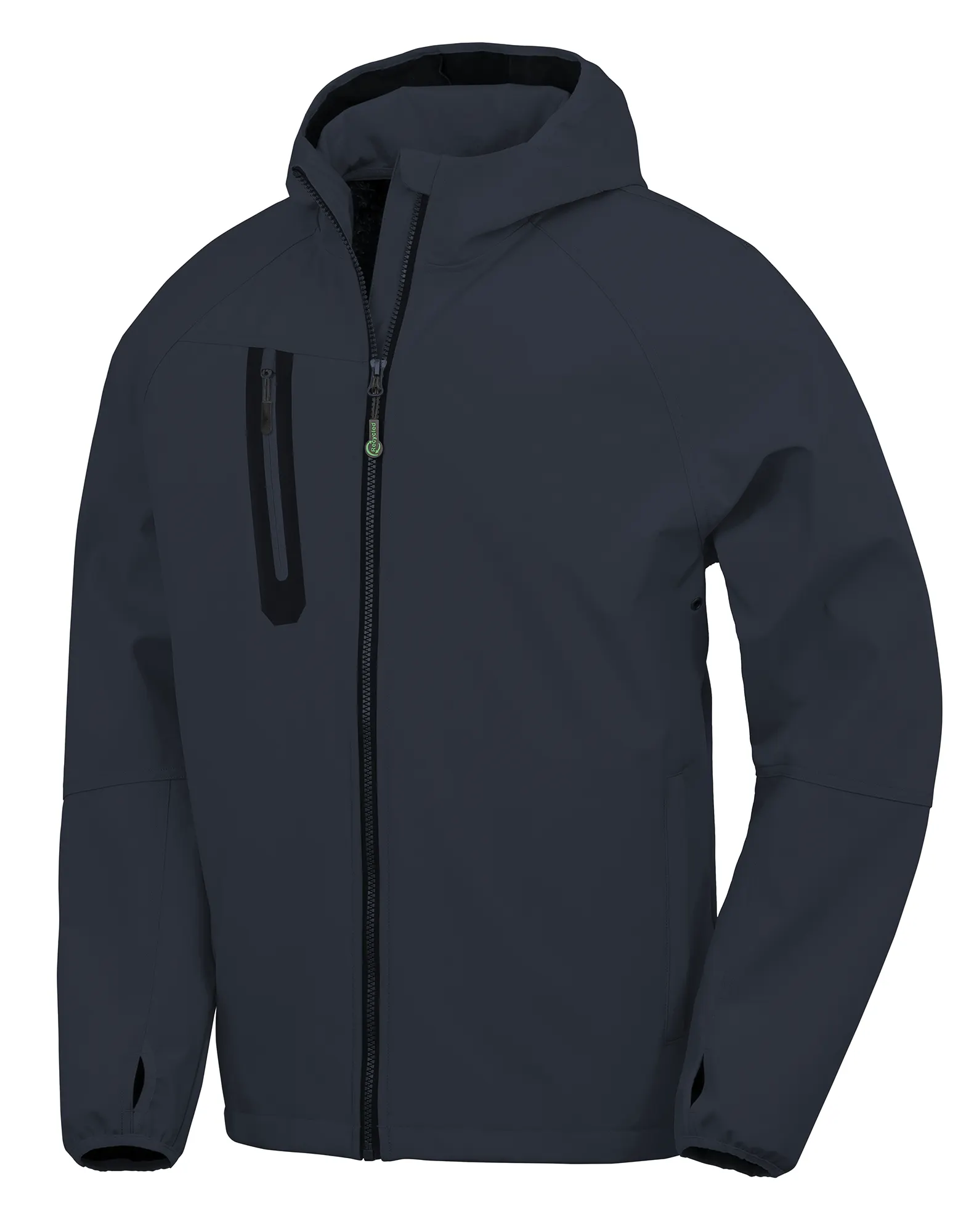 Chaqueta softshell 3 capas reciclada con capucha unisex<br/>