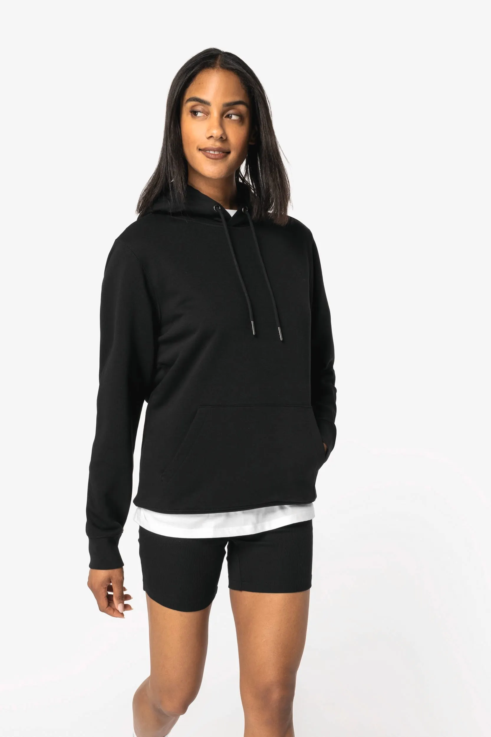 Sudadera ecorresponsable con capucha unisex