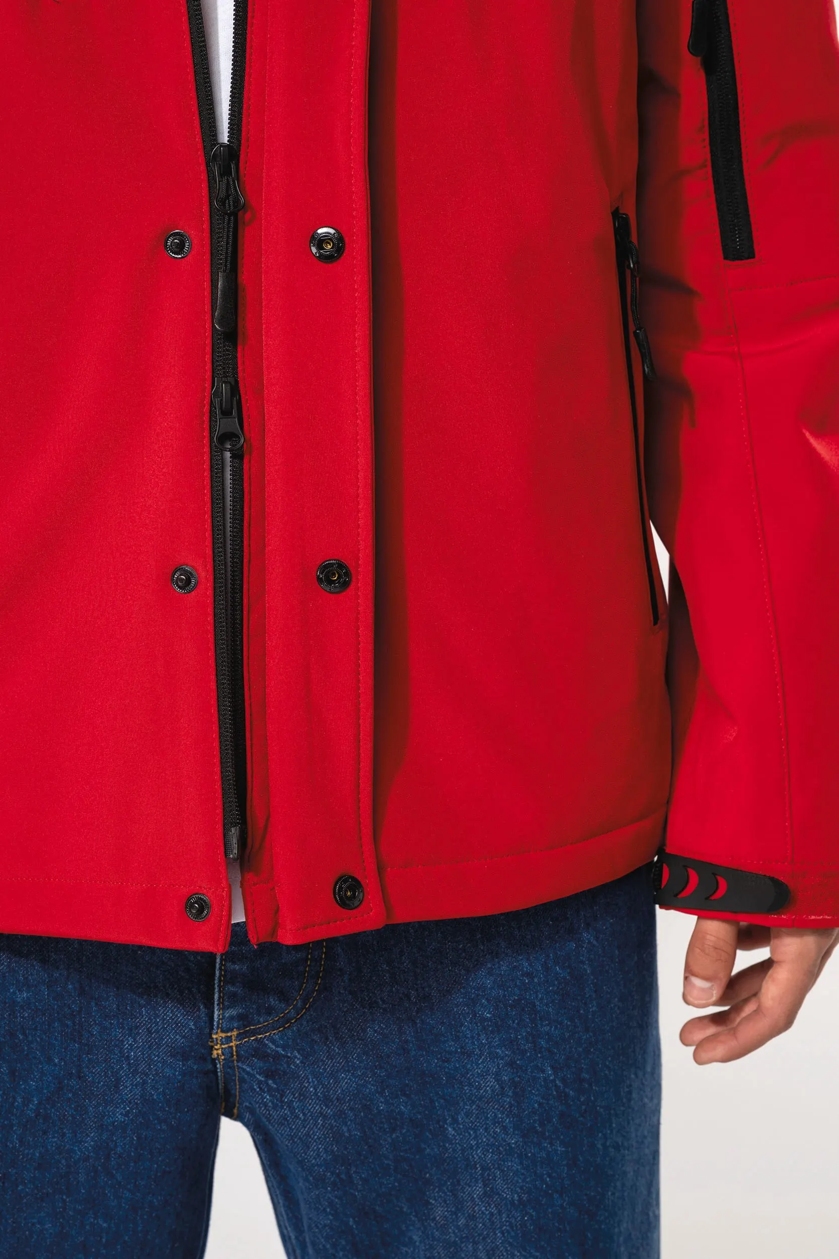 Parka softshell acolchada con capucha hombre