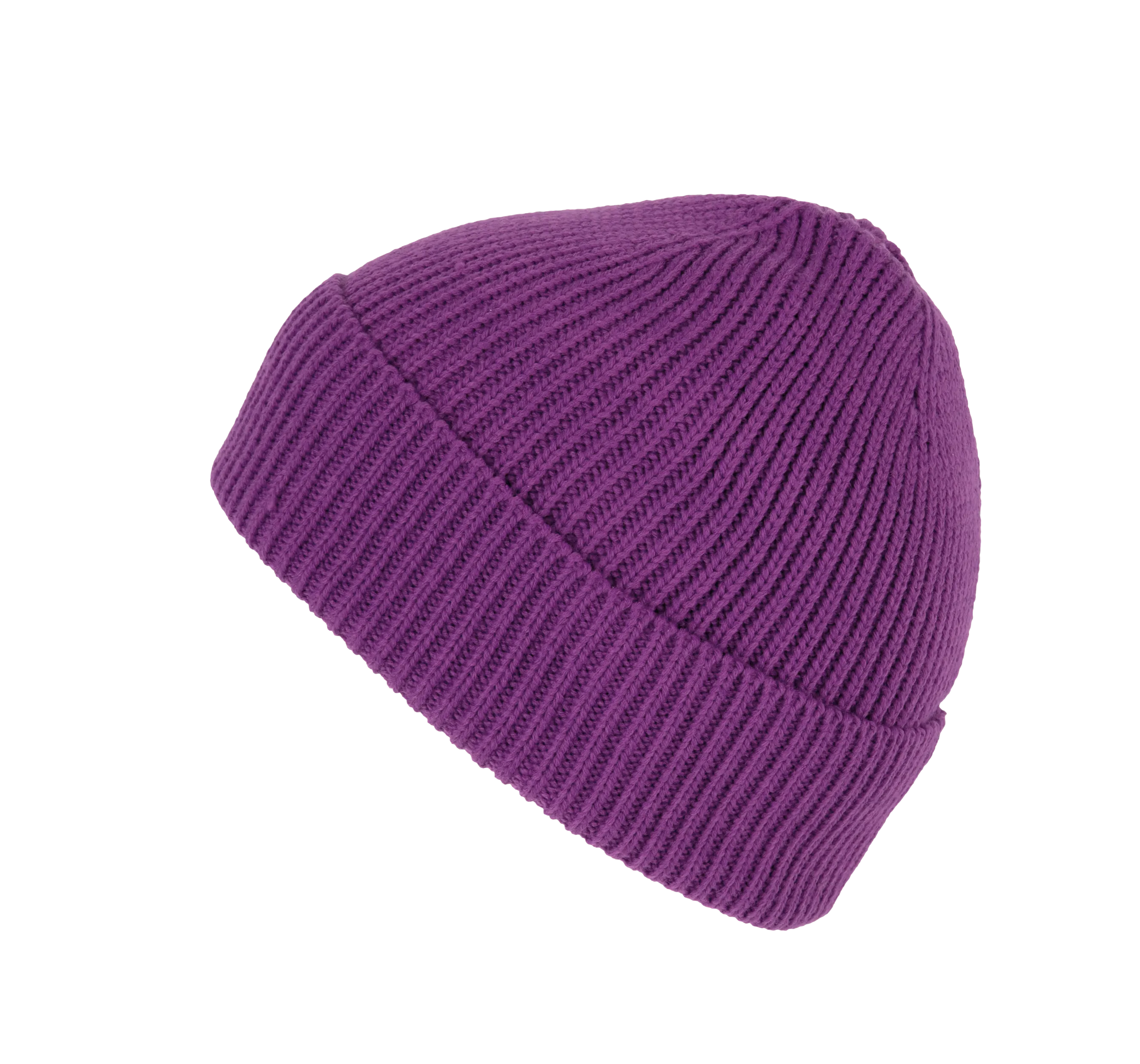 Gorro de canalé con dobladillo