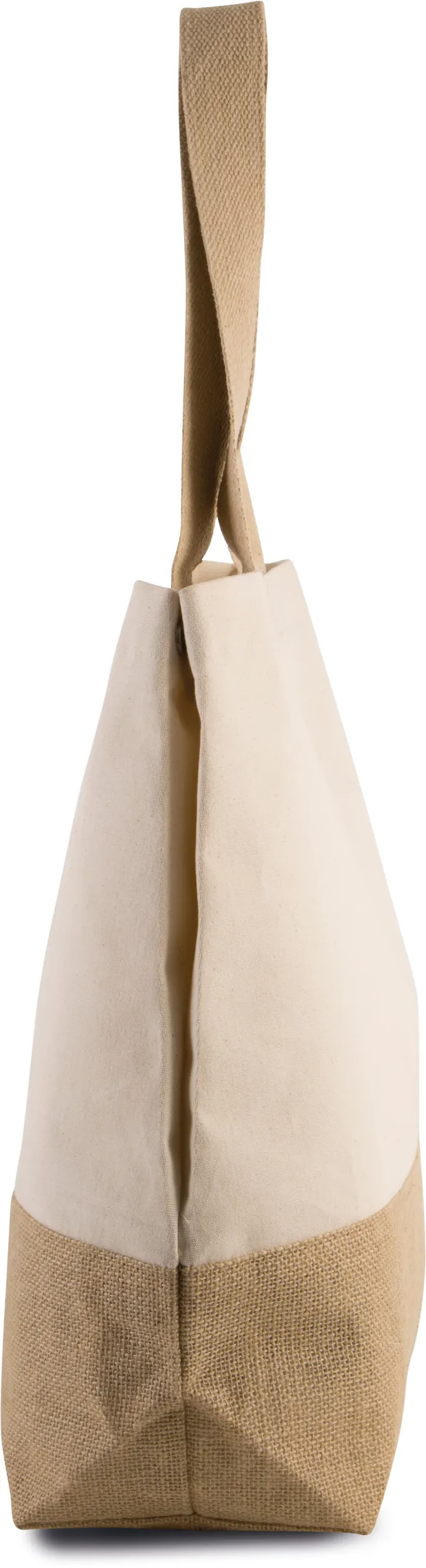 Bolsa shopper de yute & algodón canvas