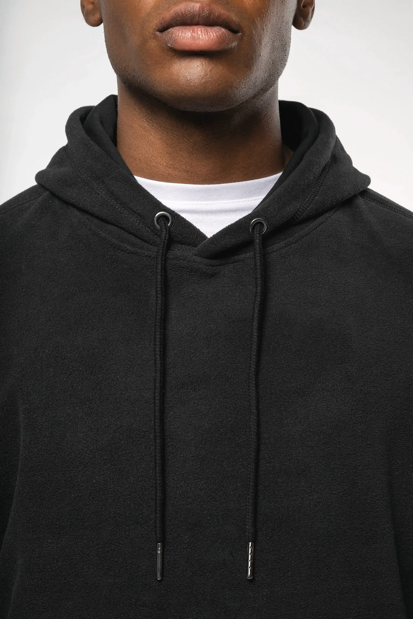 Sudadera oversize con capucha - micropolar reciclado - Unisex
