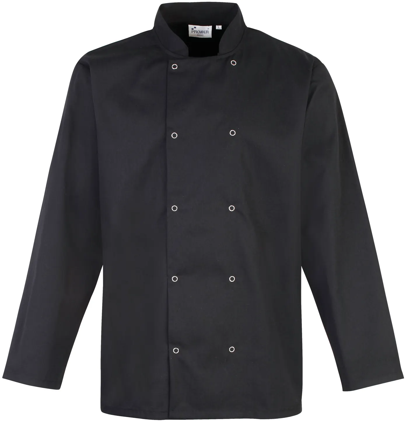 Chaqueta de cocina botones a presión manga larga
