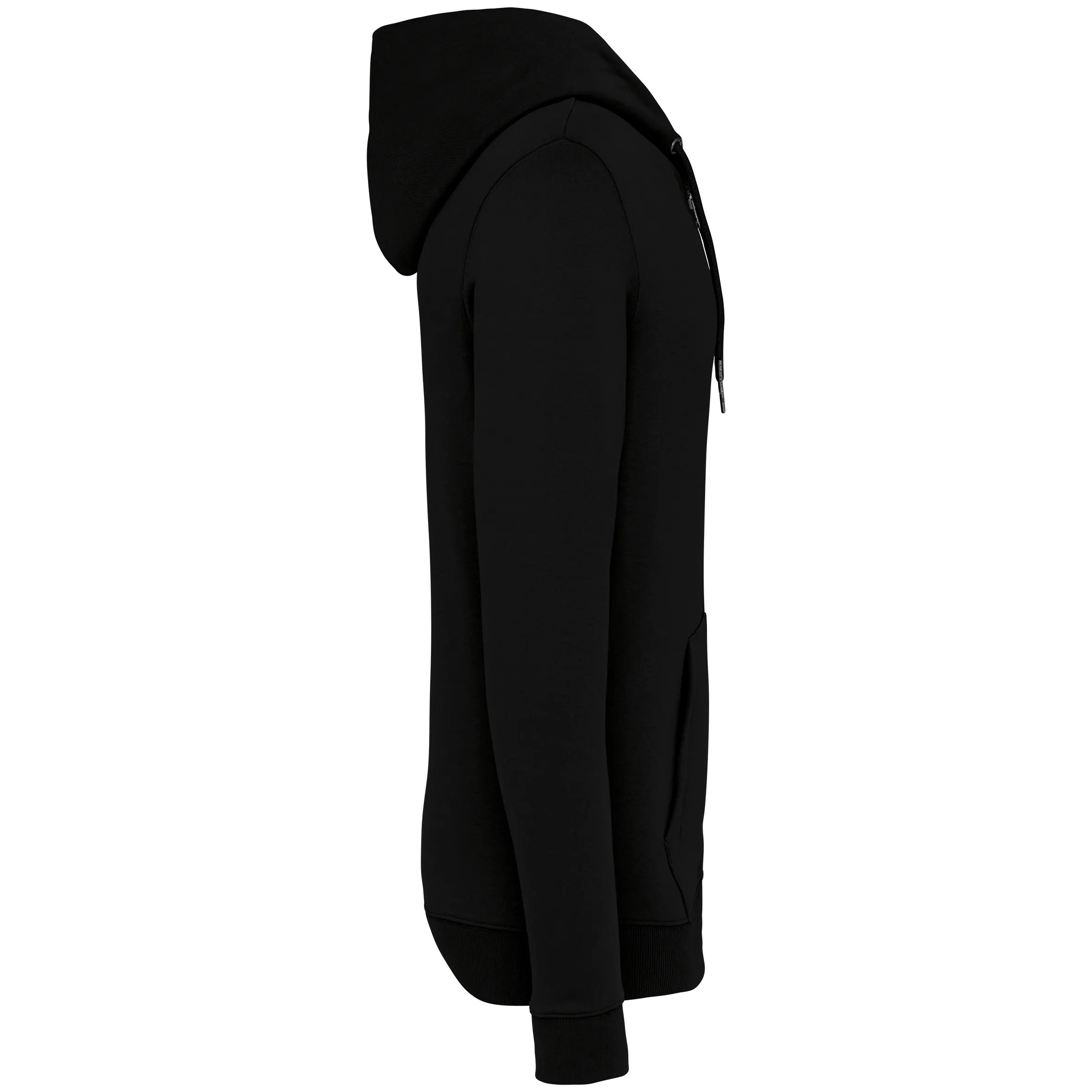 Sudadera ecorresponsable con cremallera y capucha unisex