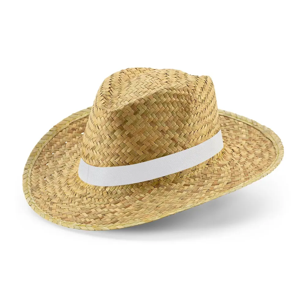 JEAN RIB. Sombrero de paja natural con banda elástica sublimada