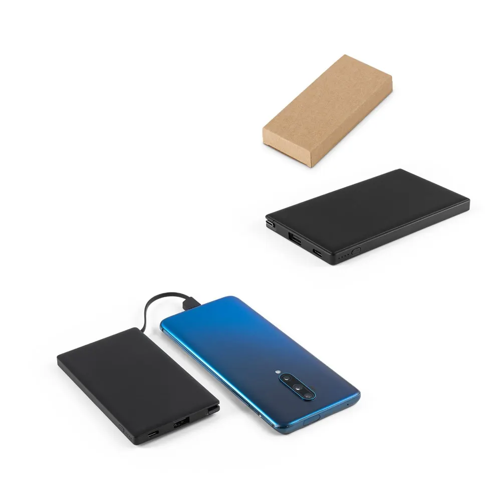 WIGNER. Power bank 4'000 mAh en ABS reciclado (100% rABS)