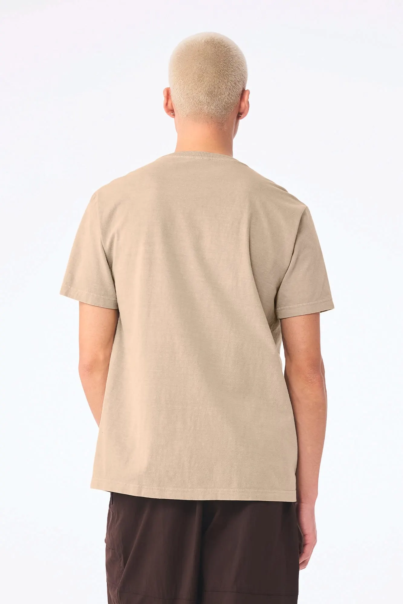 Camiseta de efecto lavado gruesa unisex