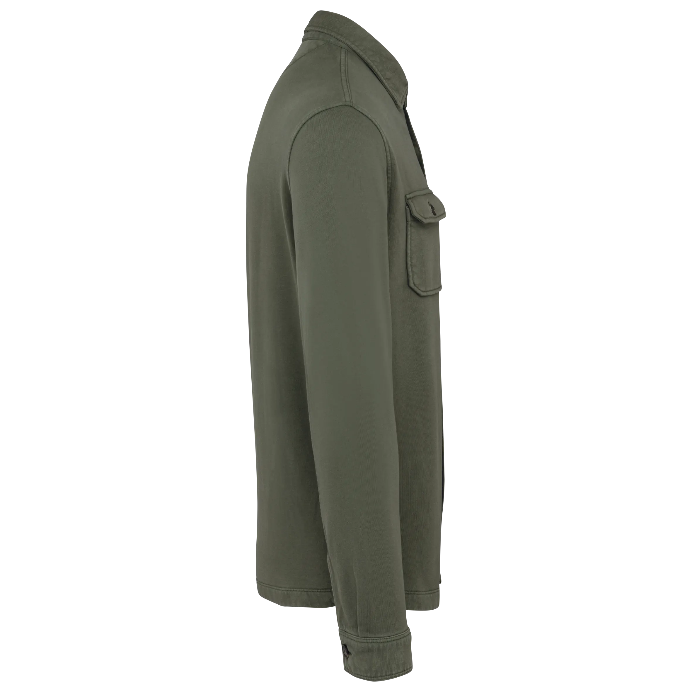 Sobrecamisa ecorresponsable efecto lavado de felpa perchada hombre