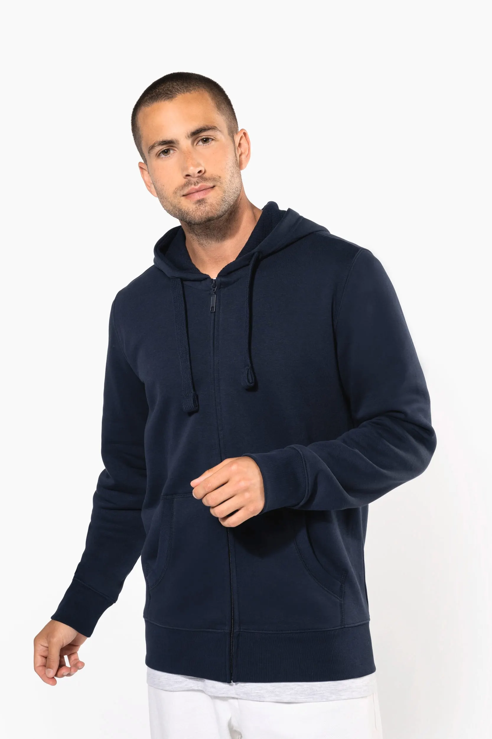 Sudadera con capucha y cremallera