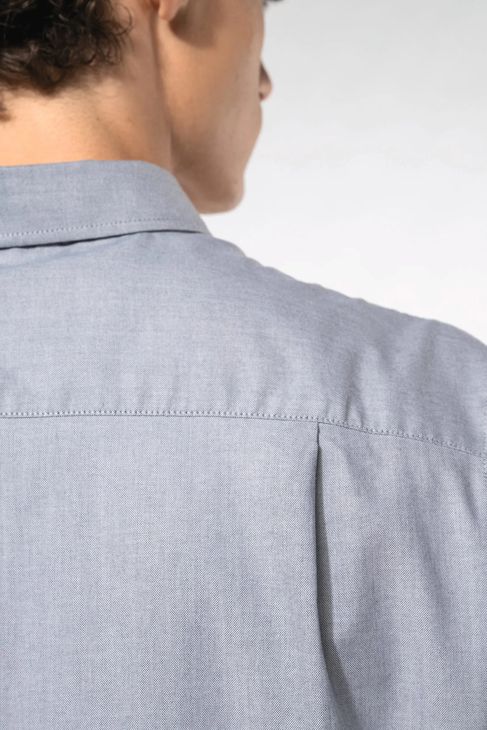 Camisa oxford manga corta hombre