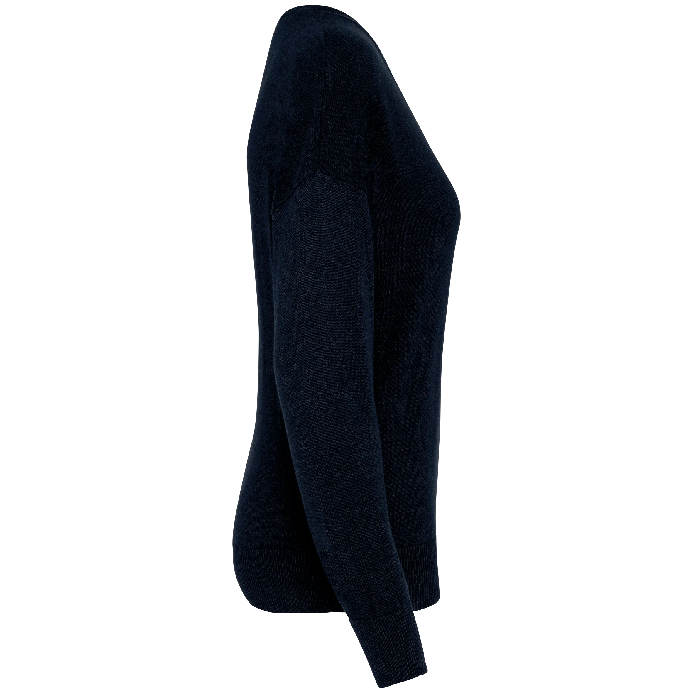 Jersey ecorresponsable cuello de pico de lyocell mujer