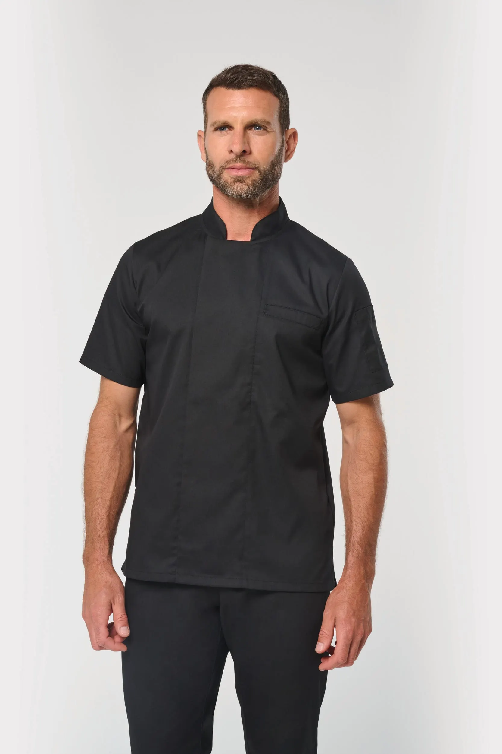 Chaqueta de cocina ecorresponsable de manga corta unisex