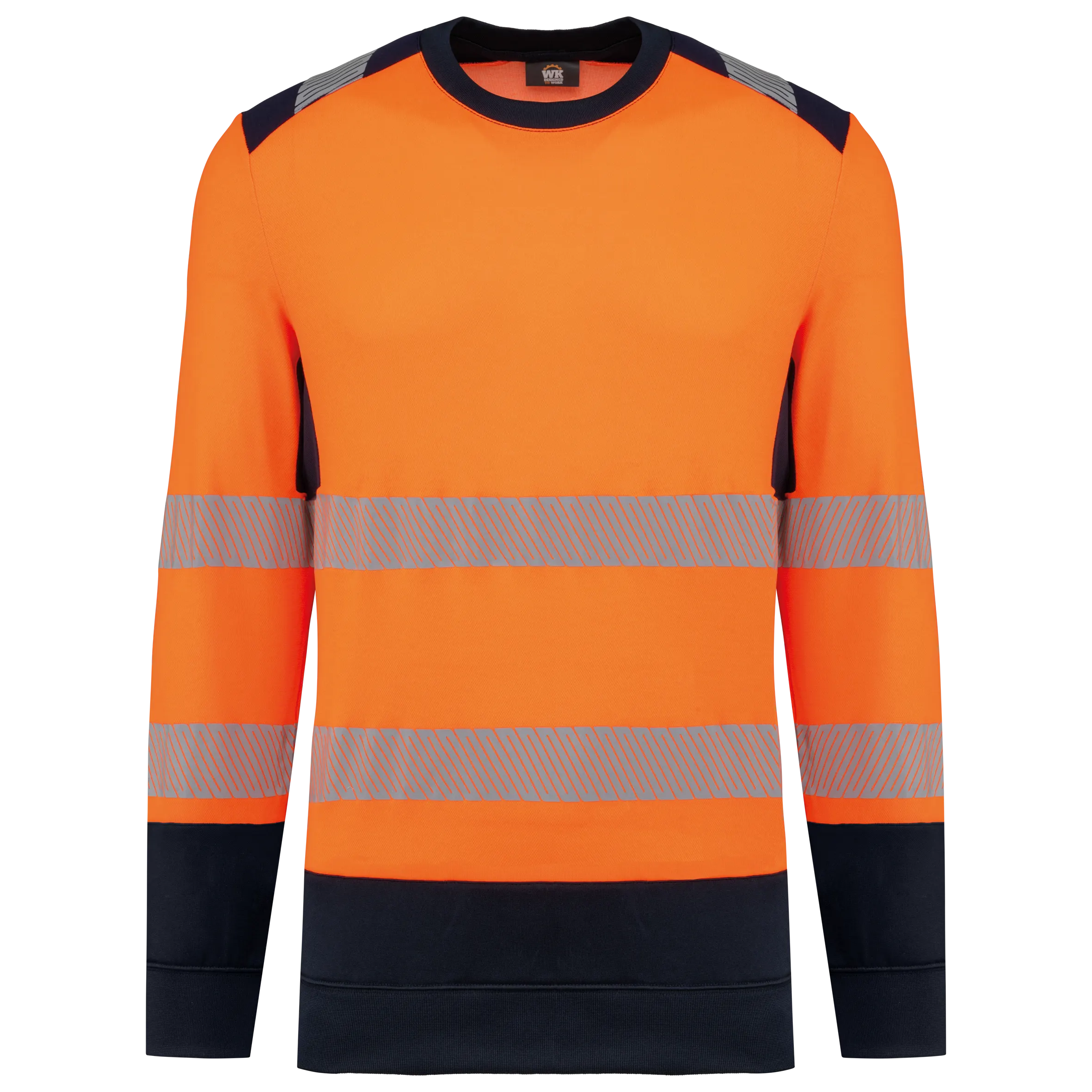 Sudadera de seguridad reciclada cuello redondo unisex