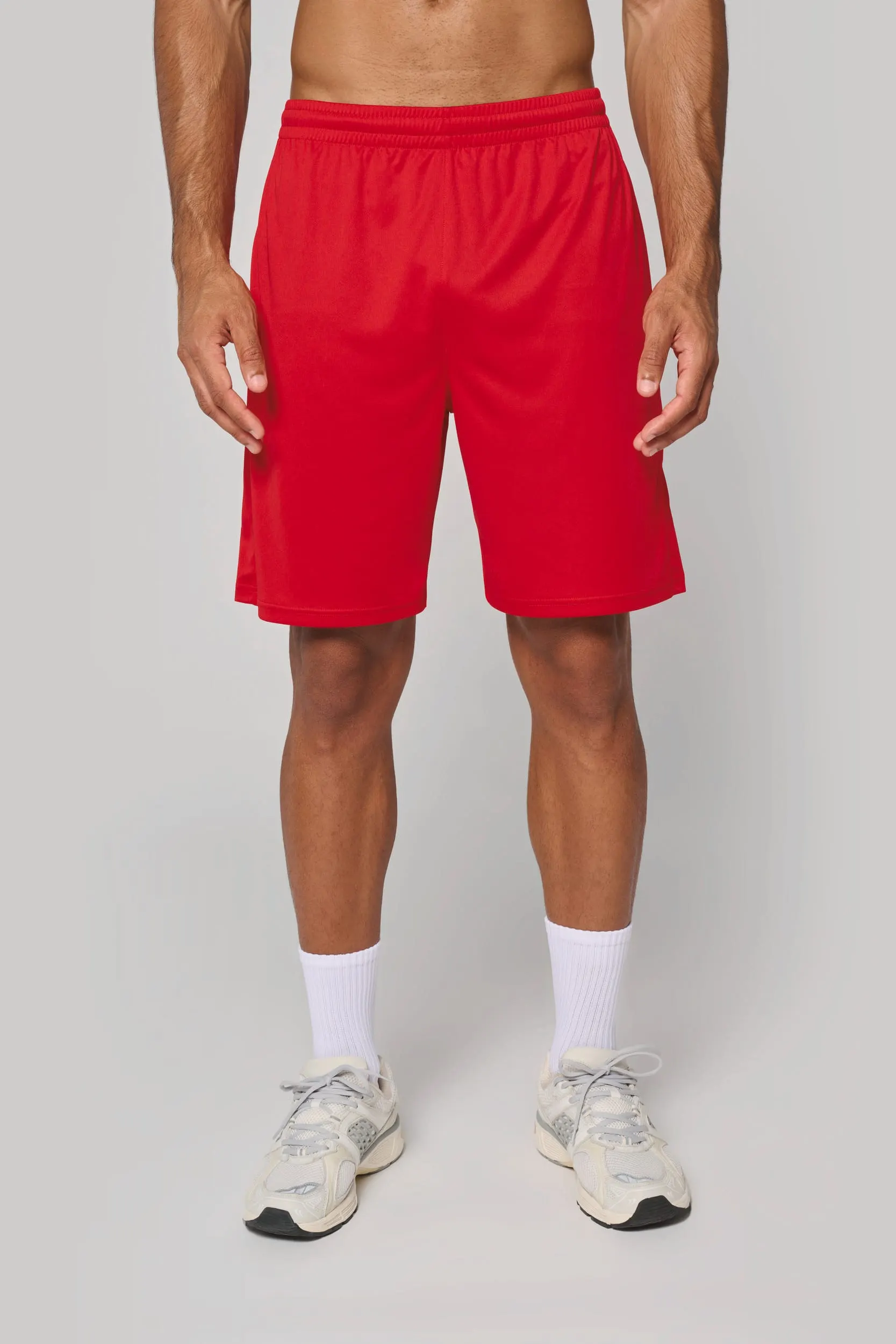 Pantalón corto multideporte de poliéster hombre