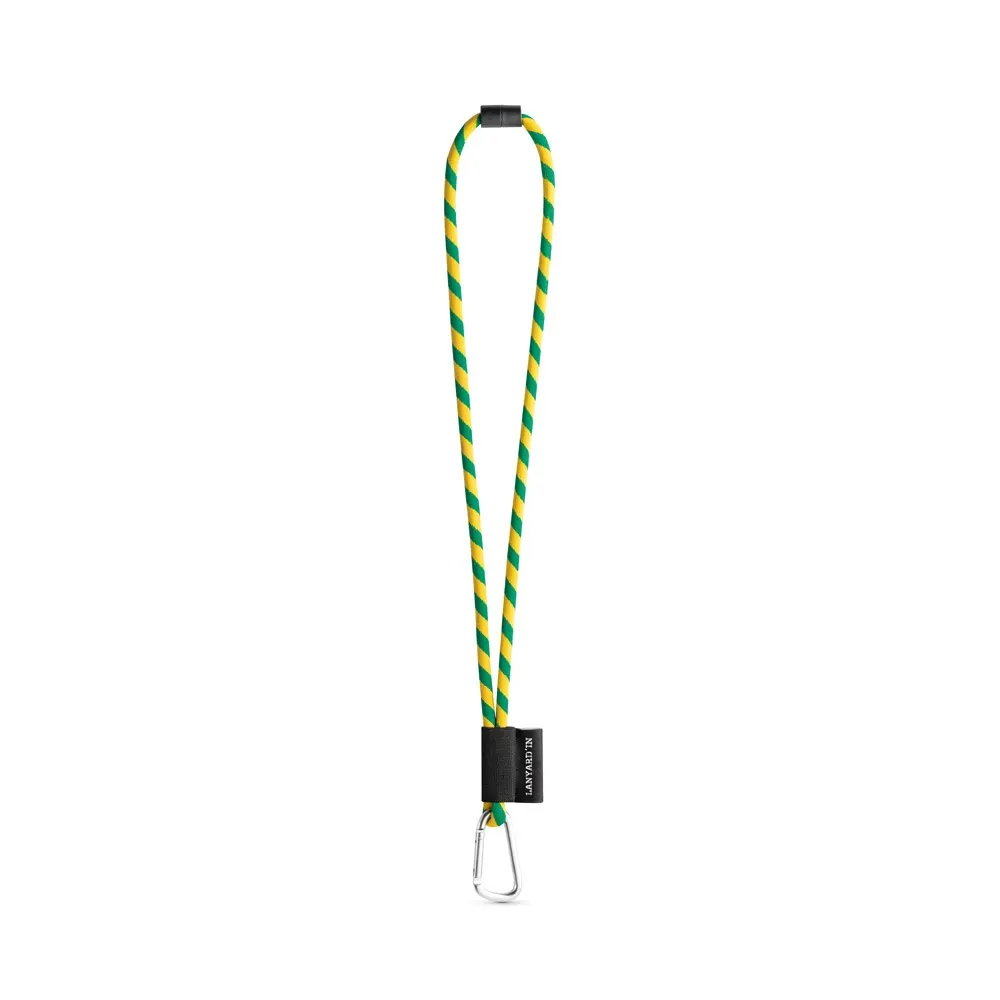 SET Lanyard TUBE Long (Ø 7 mm) con mosquetón en forma de D de 55 mm y cierre de seguridad de Ø 7 mm