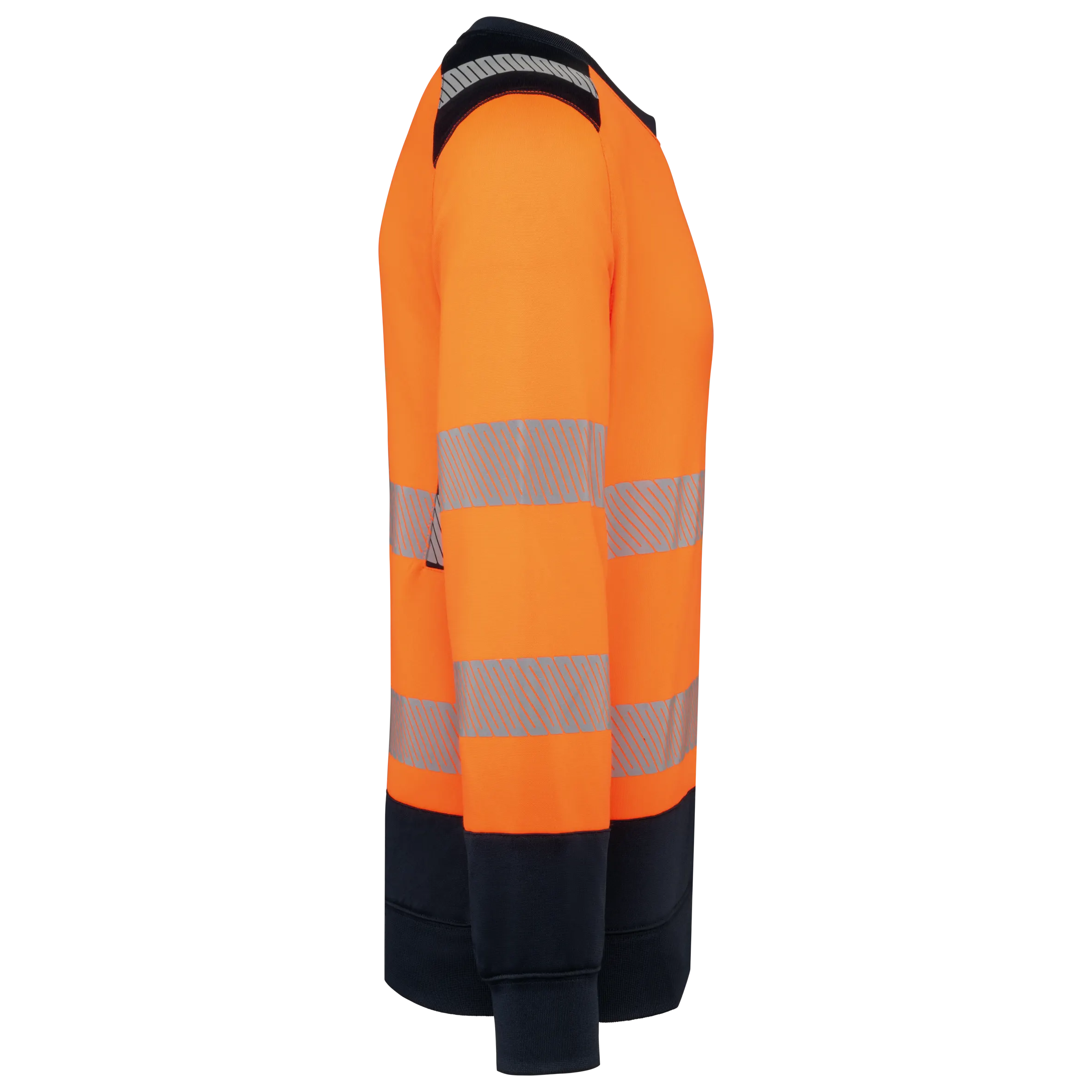 Sudadera de seguridad reciclada cuello redondo unisex
